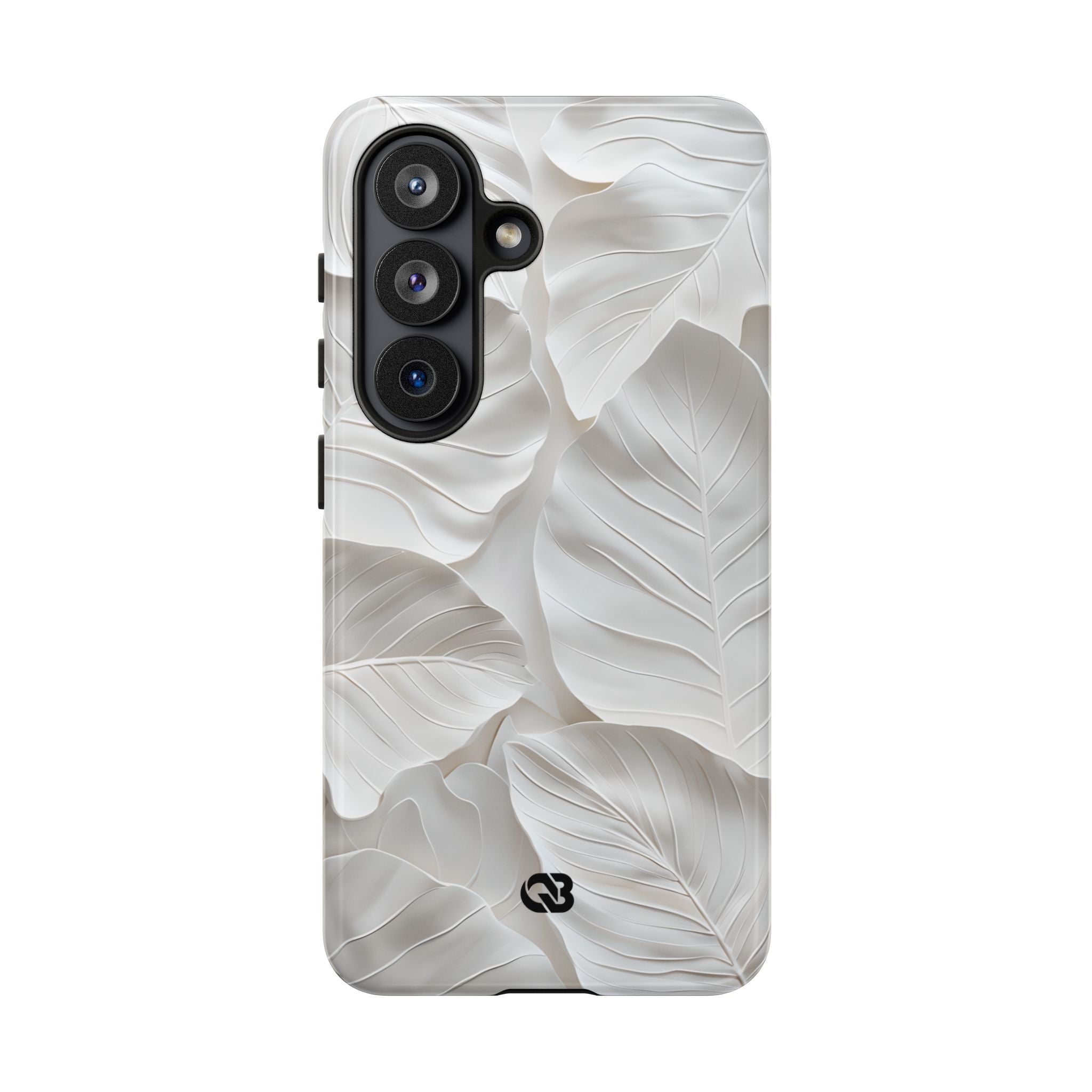 Sculpted Ivory Leaves · Tough Phone Case for Samsung