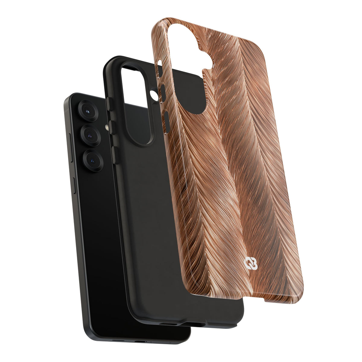 Rose Gold Weave · Tough Phone Case for Samsung · Brown