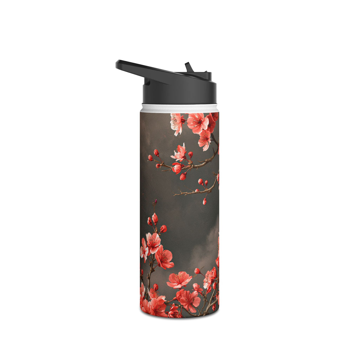 Midnight Sakura Blossom · Insulated Water Bottle · Pink
