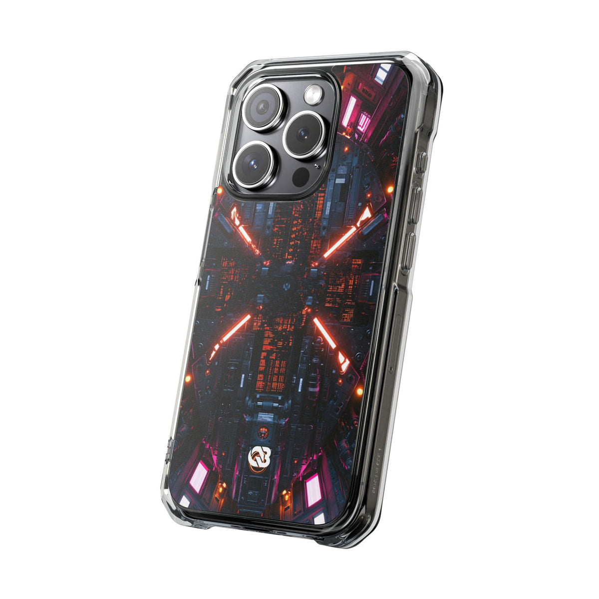 Cybernetic Reactor Core · Clear Impact Magnetic Phone Case for iPhone · Black