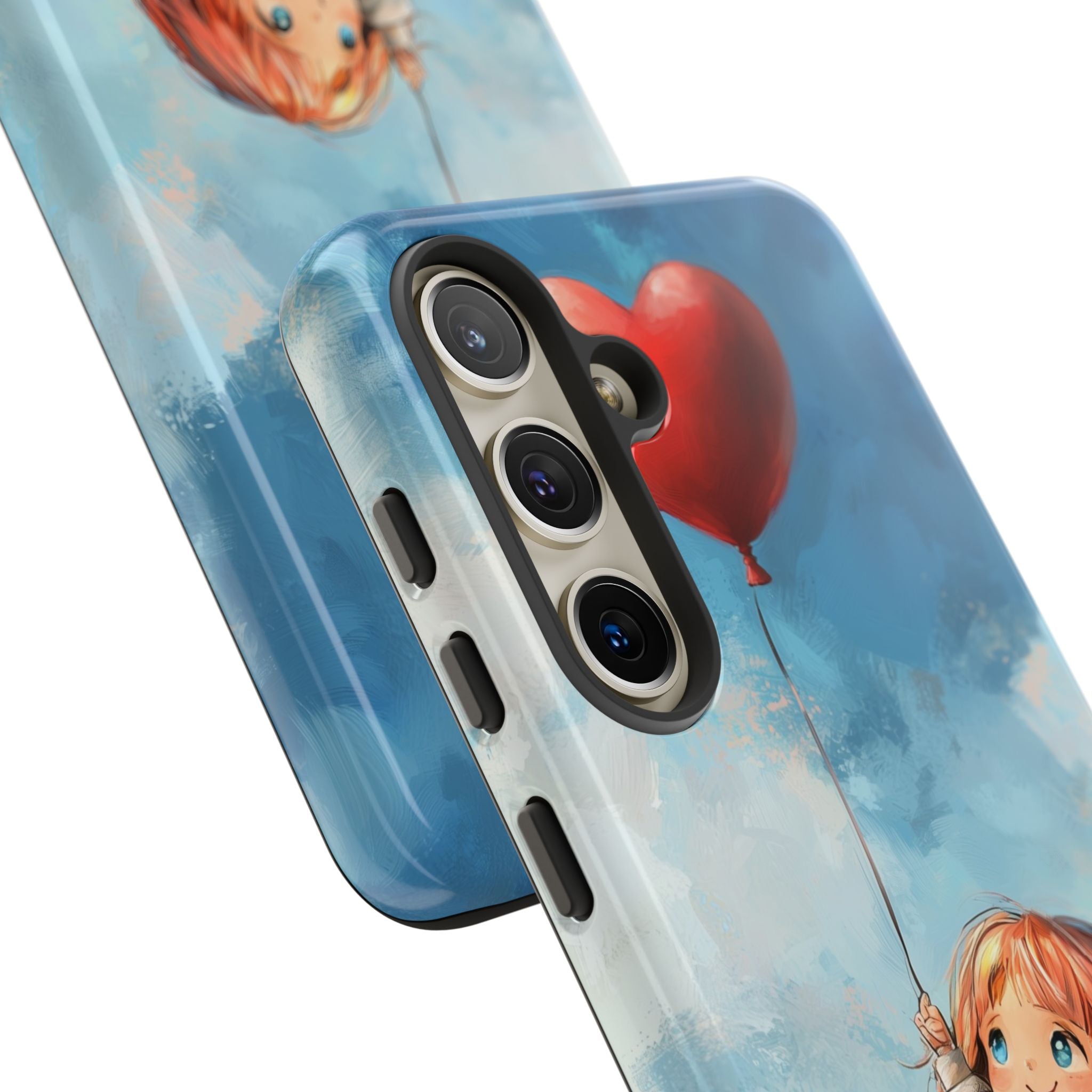 Crimson Heart Sky · Tough Phone Case for Samsung