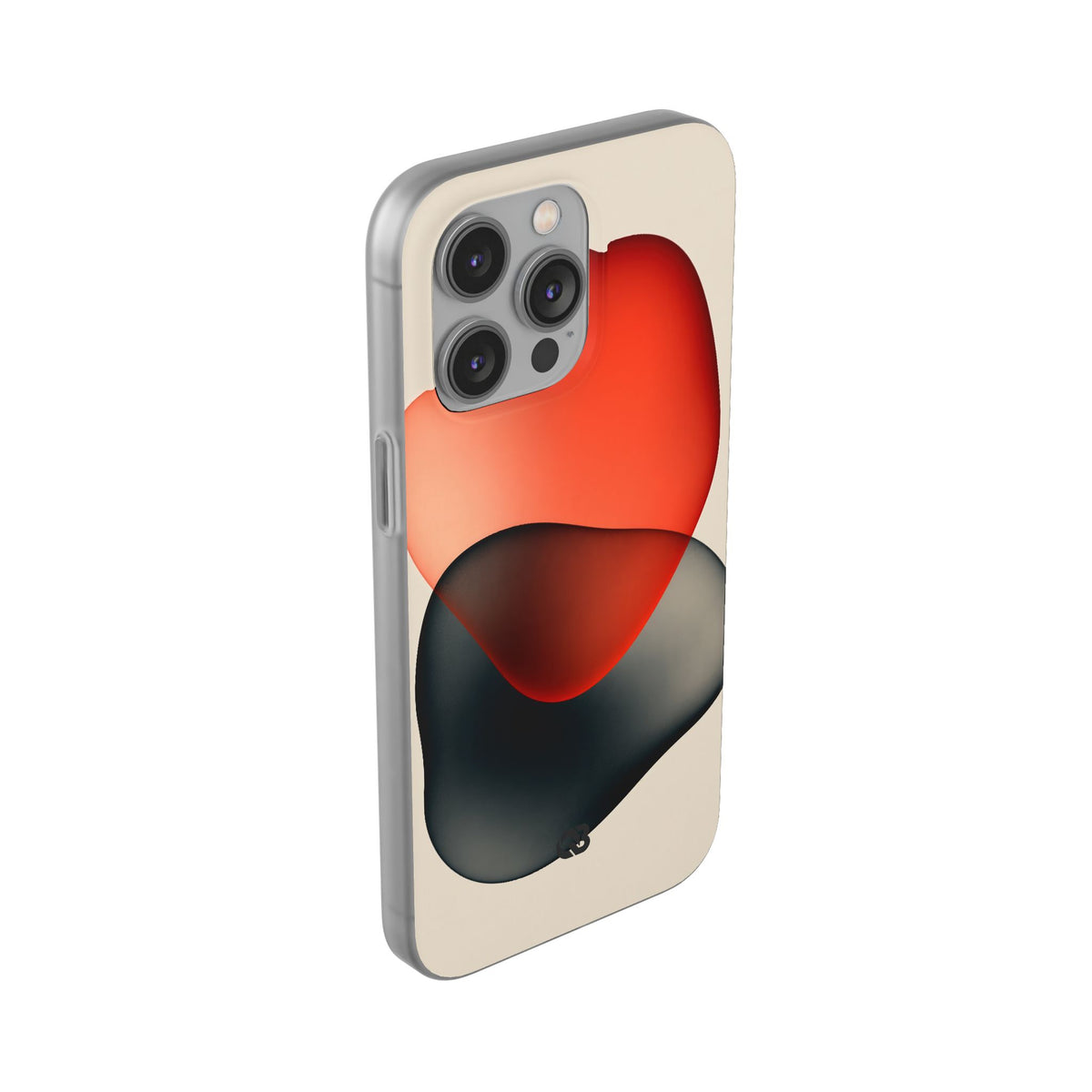 Translucent Crimson Form · Lite Phone Case for iPhone · Red