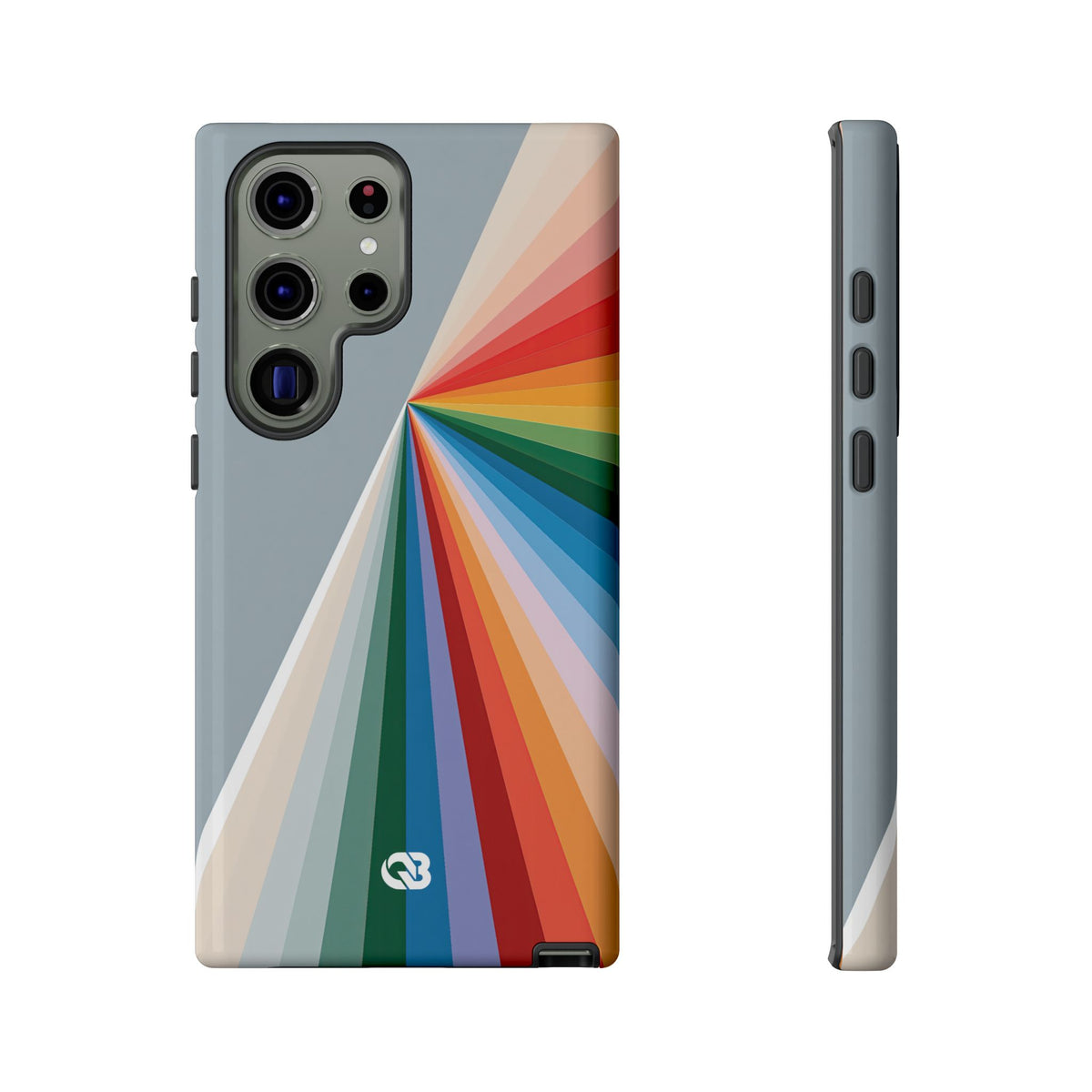 Grey Tough Phone Case for Samsung - Slate Prism Burst