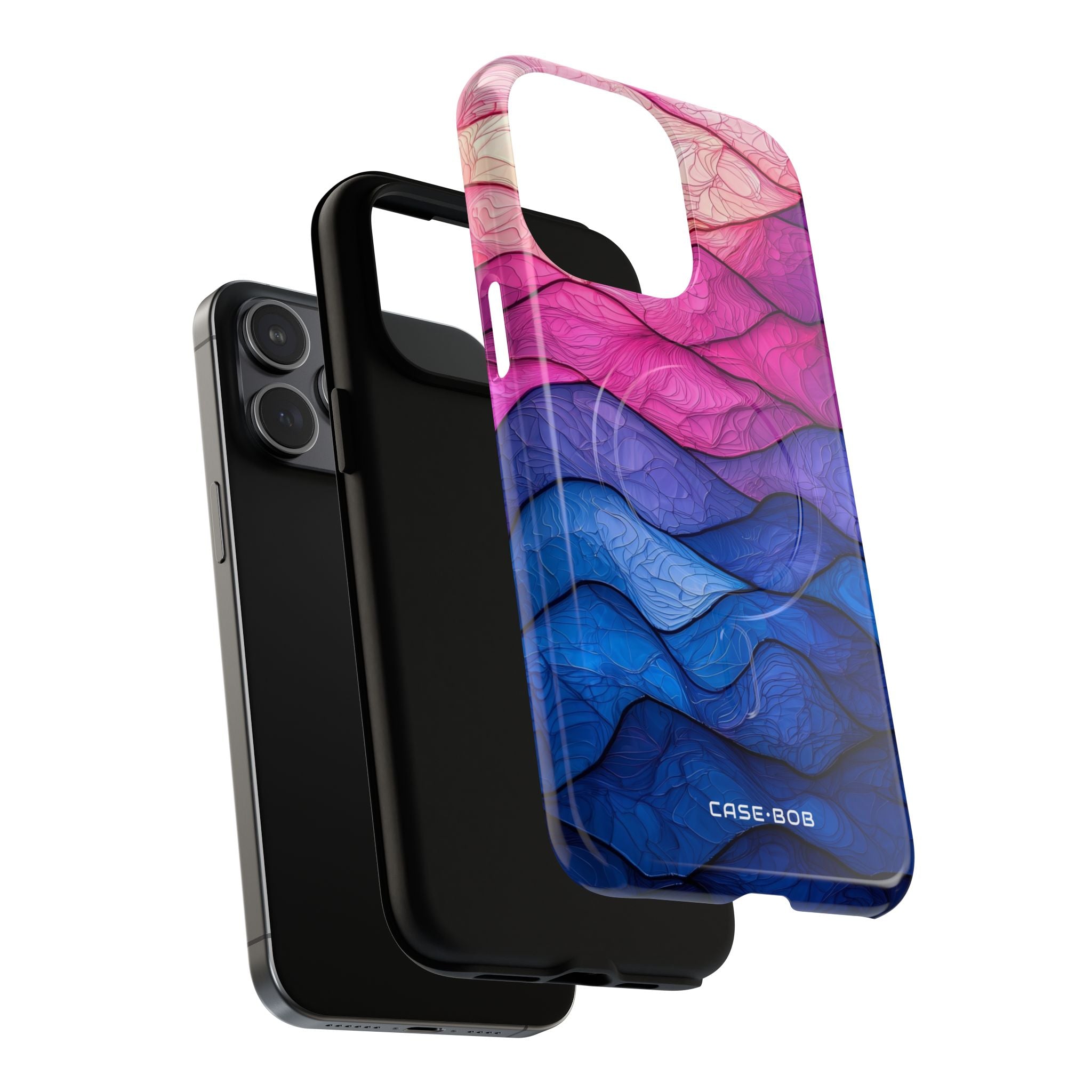 Welliges Ader-Verlauf iPhone 15 Pro Max Case - Tough+