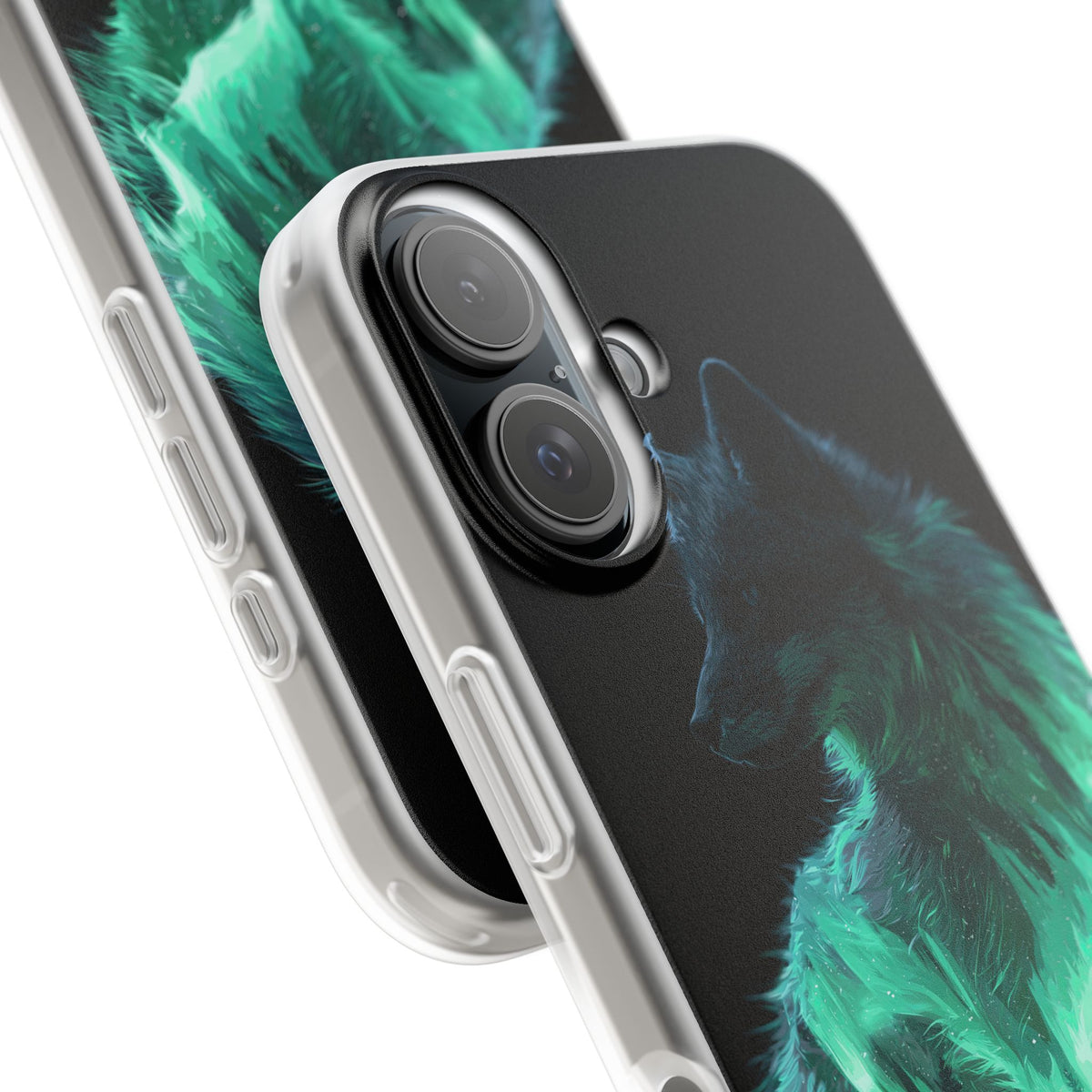 Nordic Aurora Fox · Lite Phone Case for iPhone · Teal