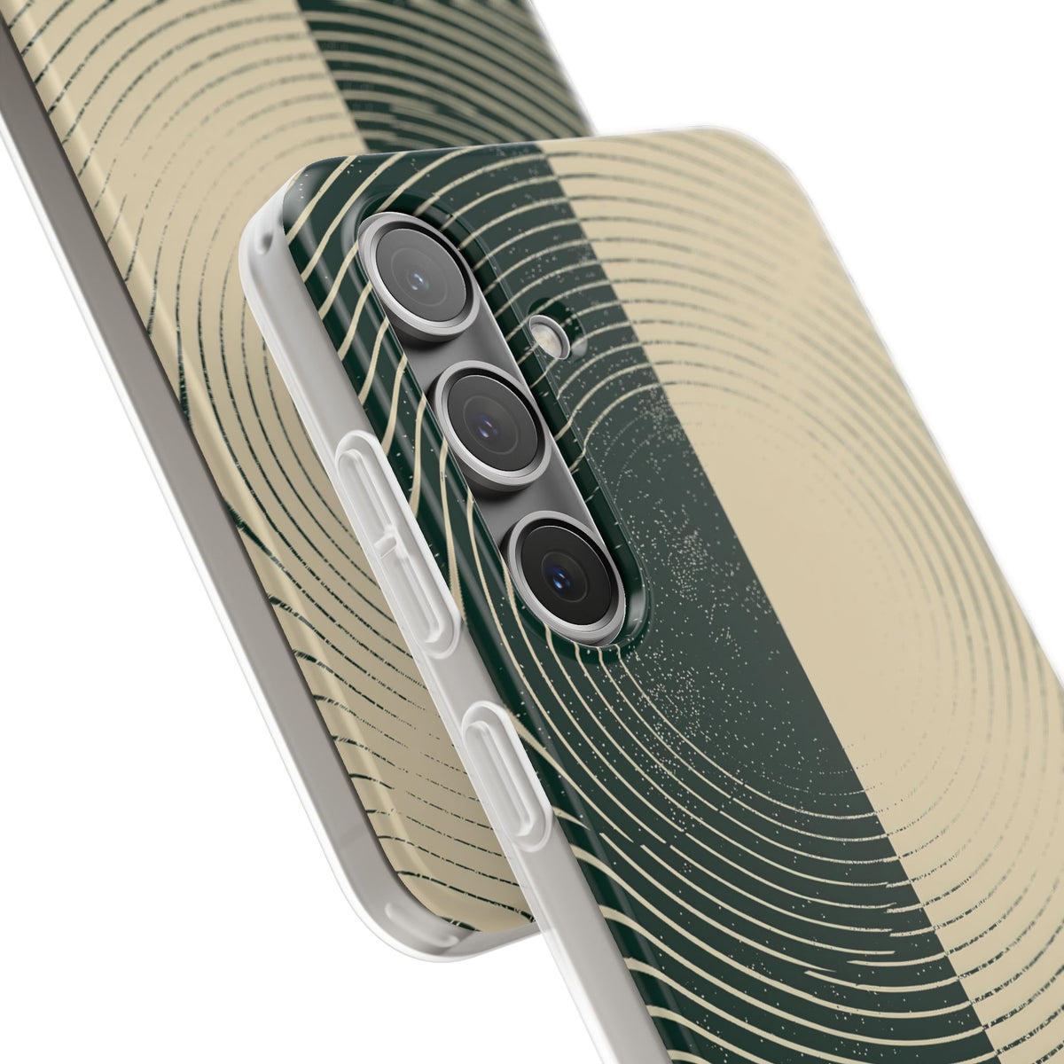 Green Lite Phone Case for Samsung - Evergreen Split Grain