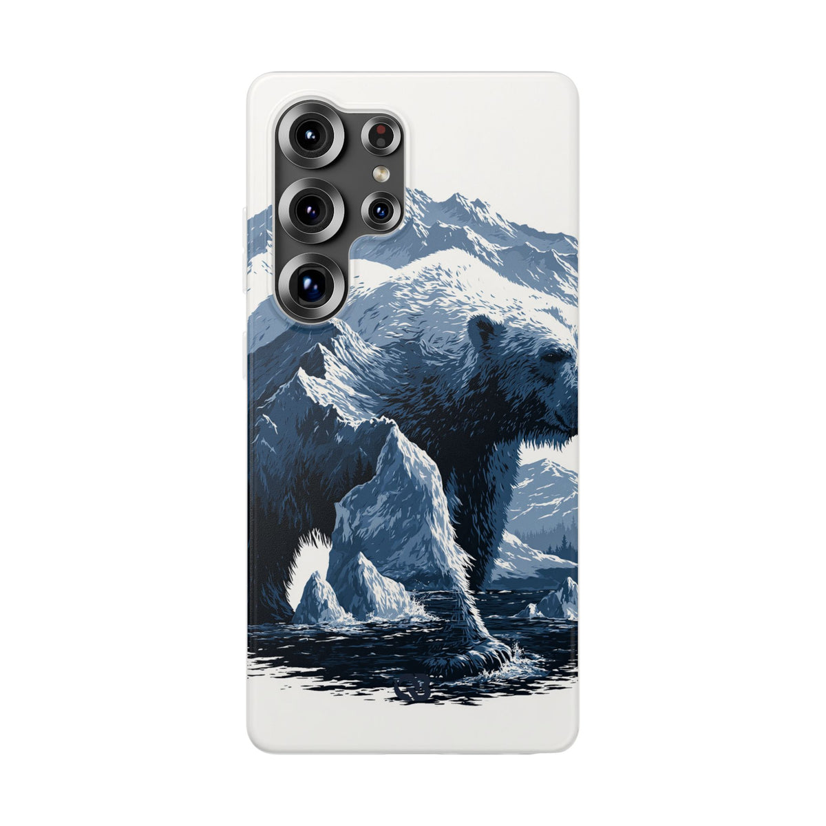 Fjord Summit Bear · Lite Phone Case for Samsung · Blue