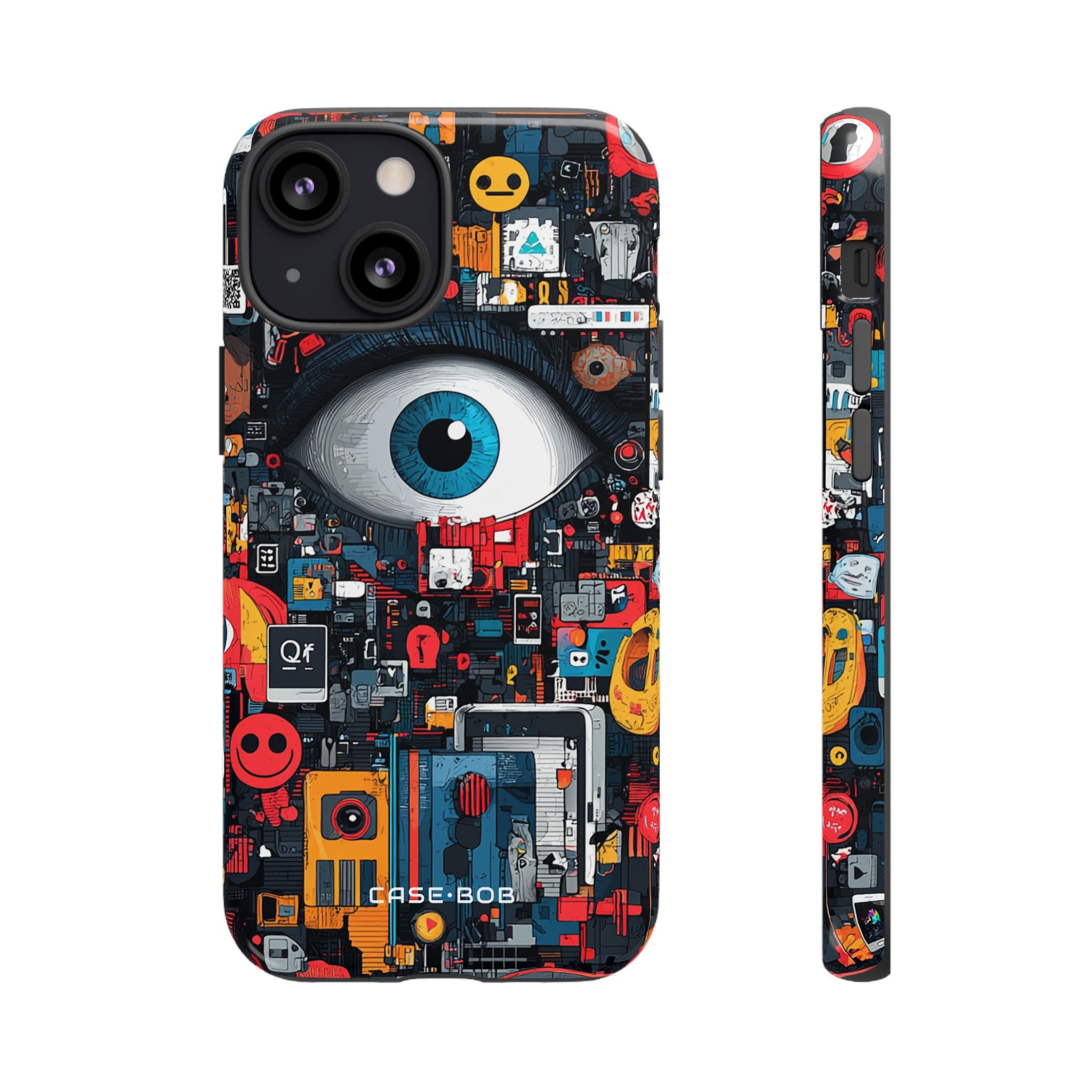 Digital Eye Blue iPhone 13 Mini Case - Tough
