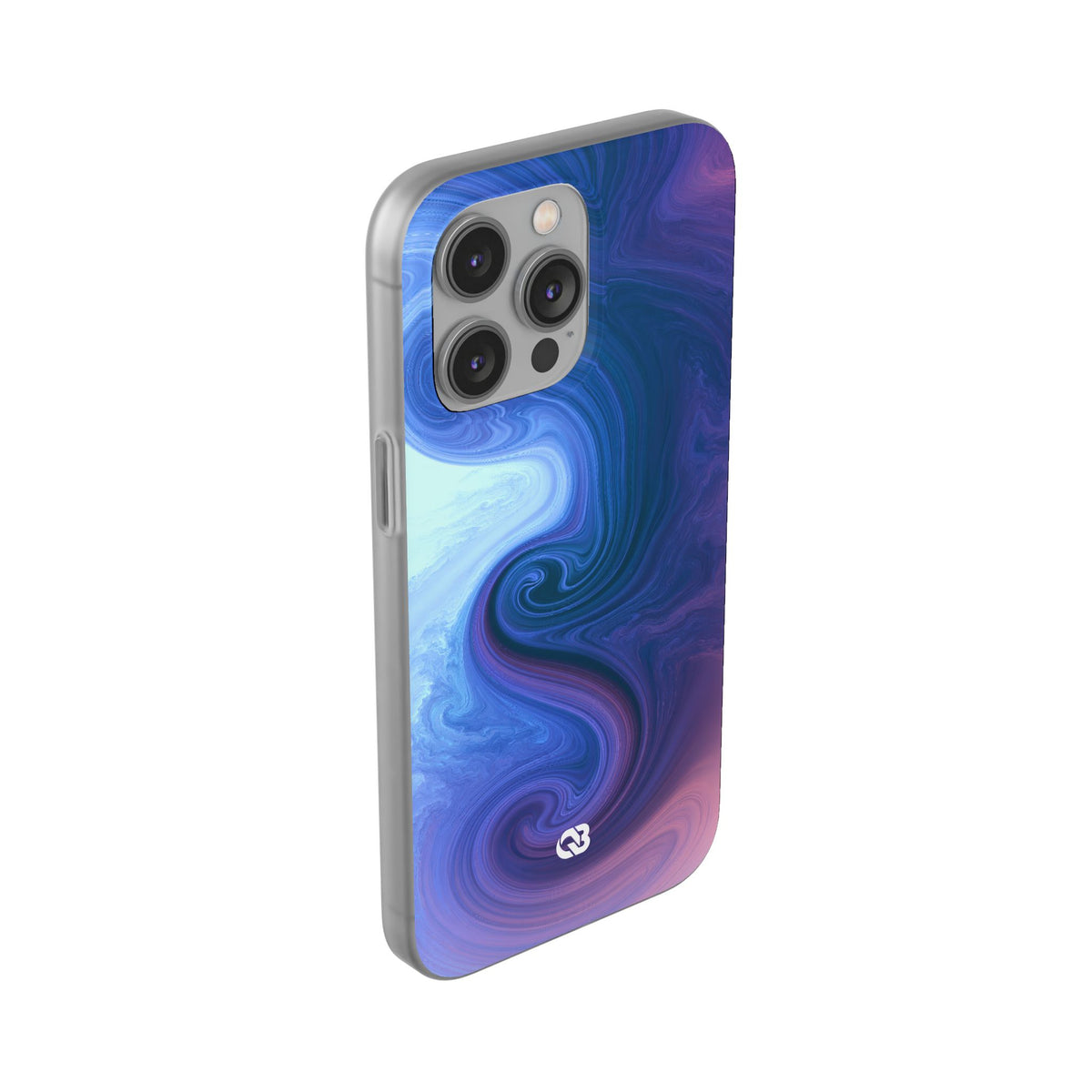Azure Fluid Swirl · Lite Phone Case for iPhone · Blue
