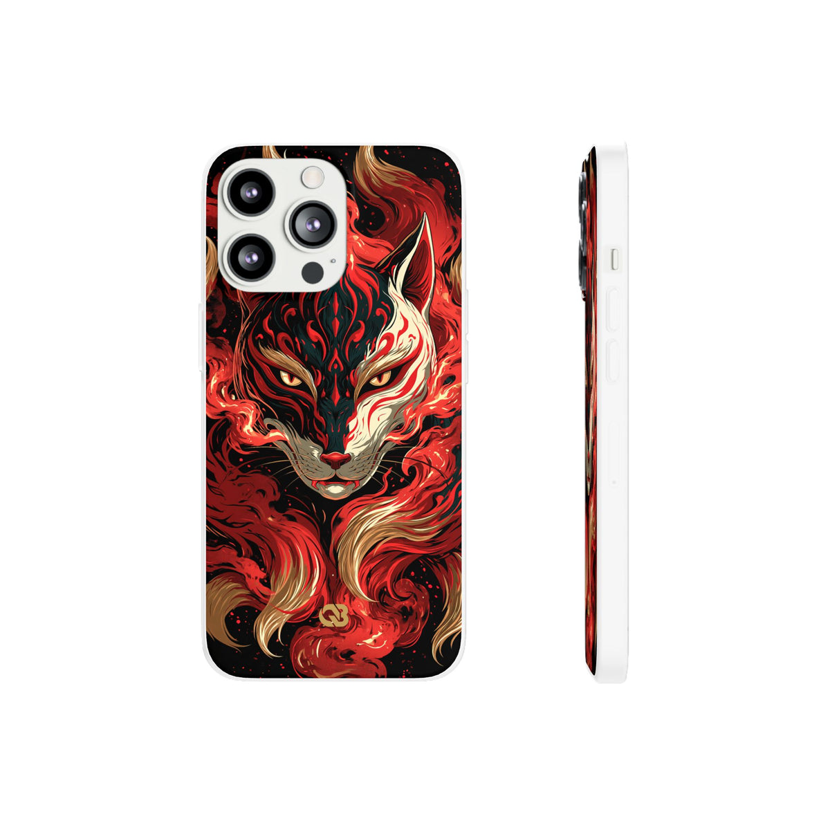 Crimson Kitsune Spirit · Lite Phone Case for iPhone · Red