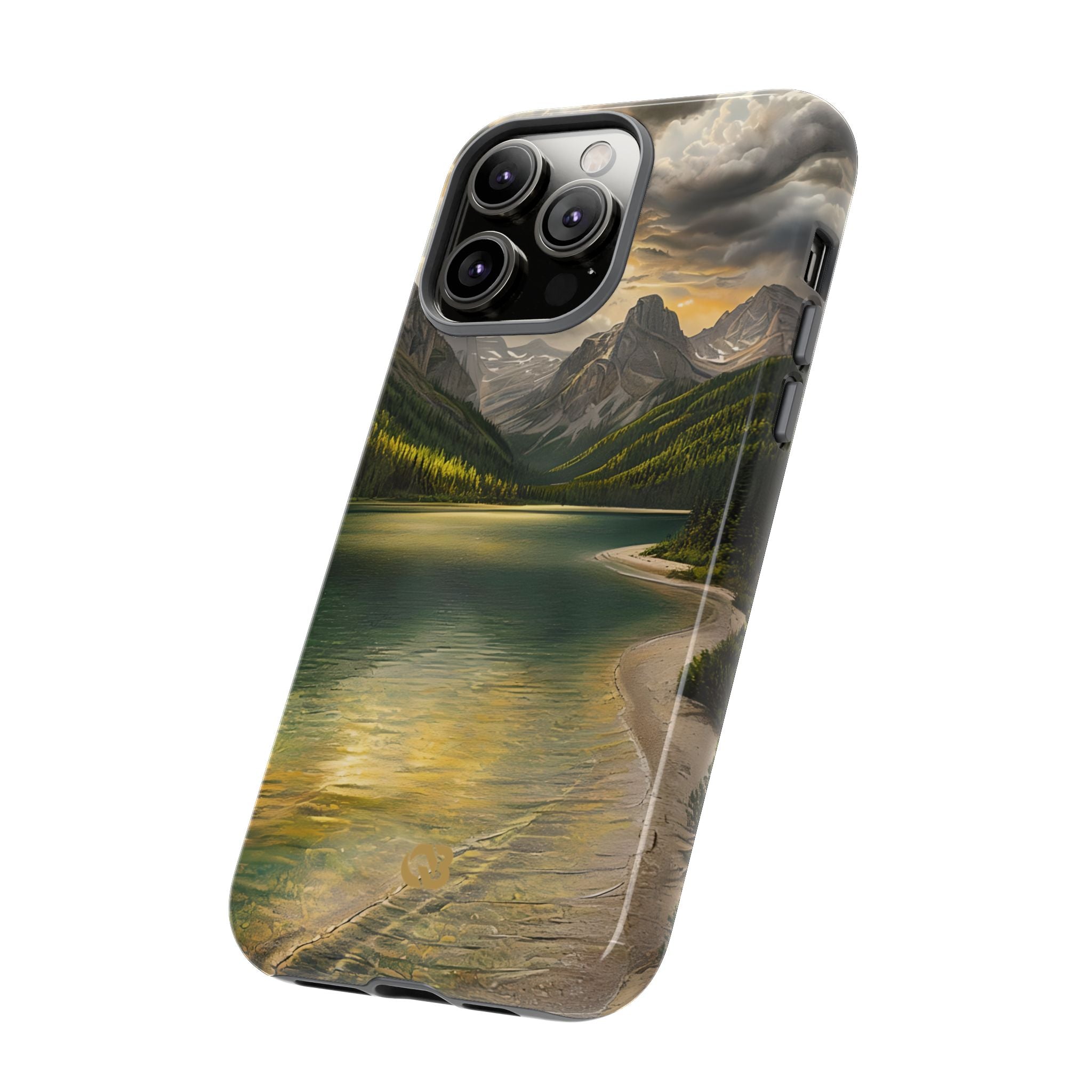 Gilded Mountain Lake · Tough Phone Case for iPhone