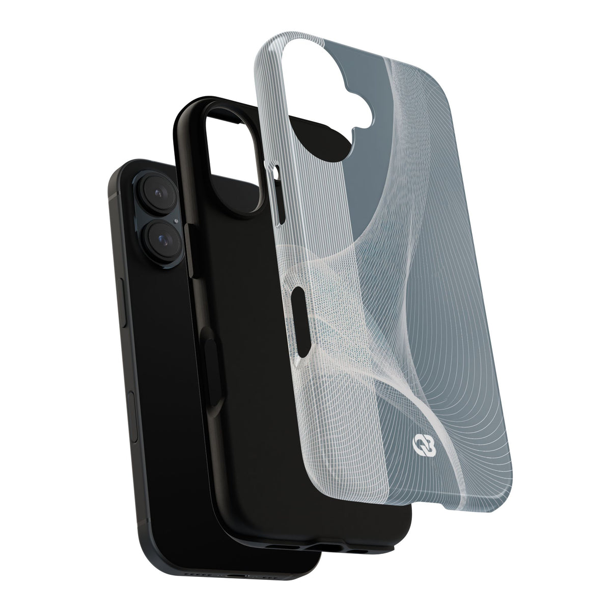 Kinetic Horizon · Tough Phone Case for iPhone · Grey