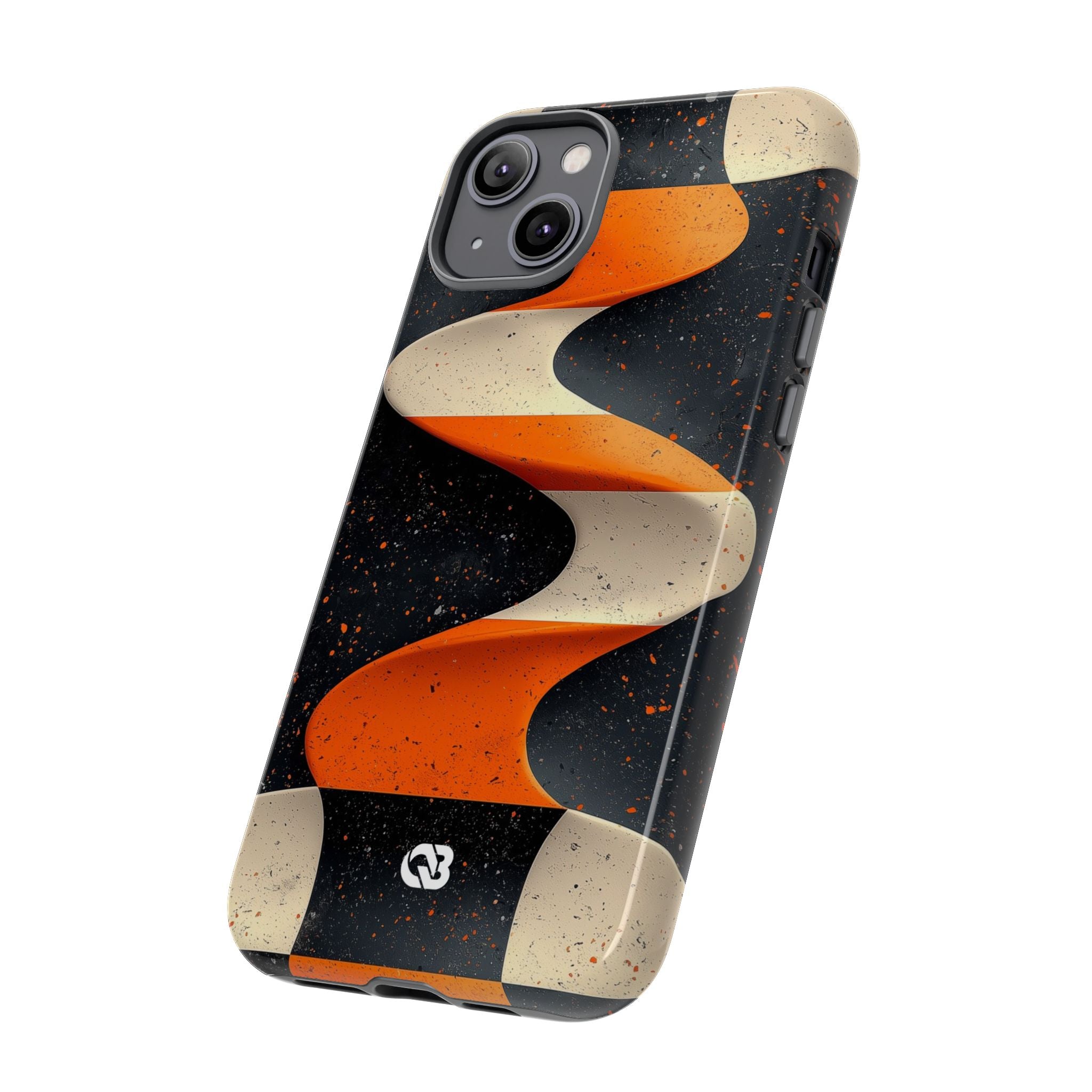 Orange Grit Twist · Tough Phone Case for iPhone