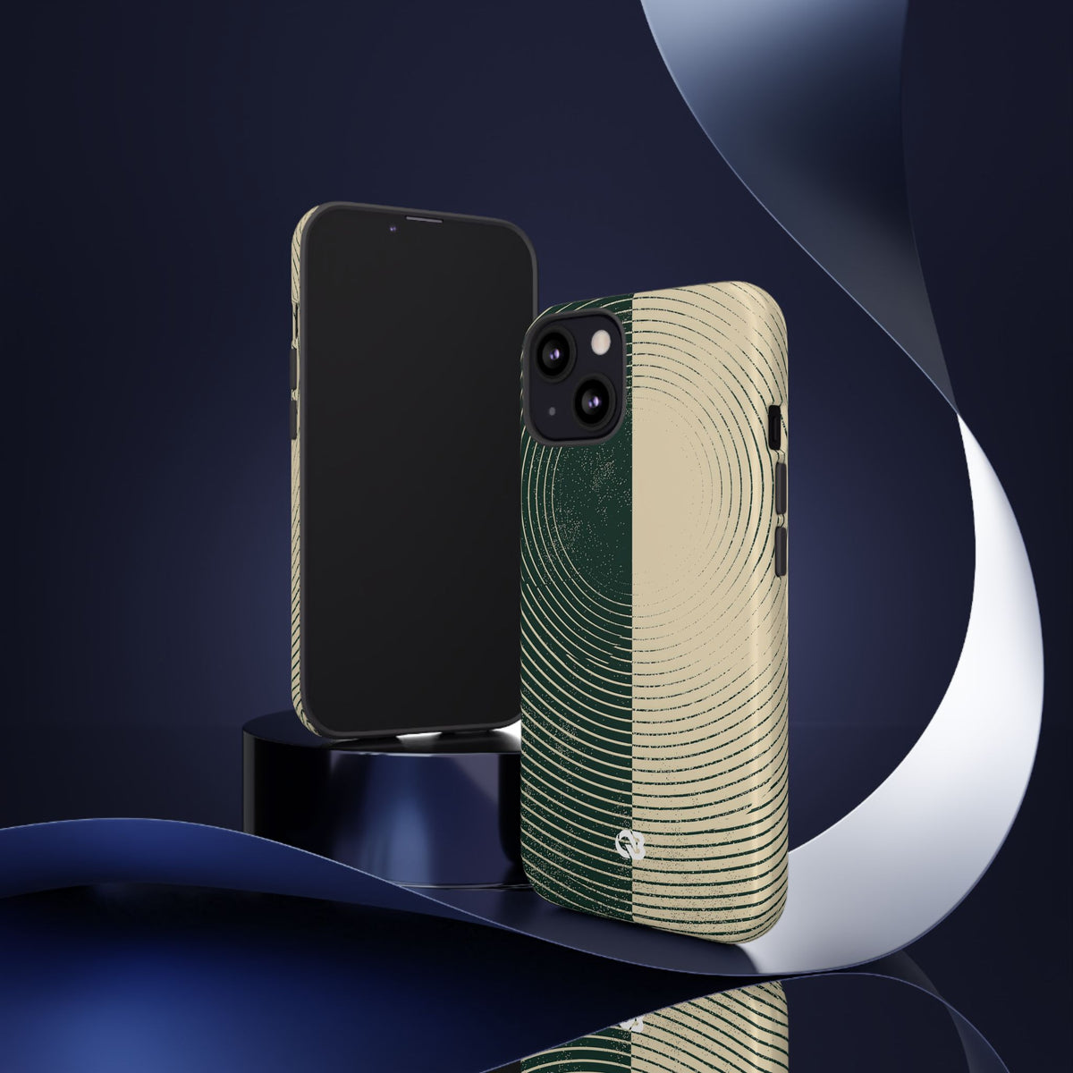 Concentric Duality · Tough Phone Case for iPhone · Green