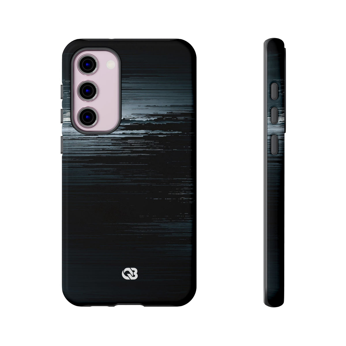 Black Tough Phone Case for Samsung - Frozen Signal Glitch