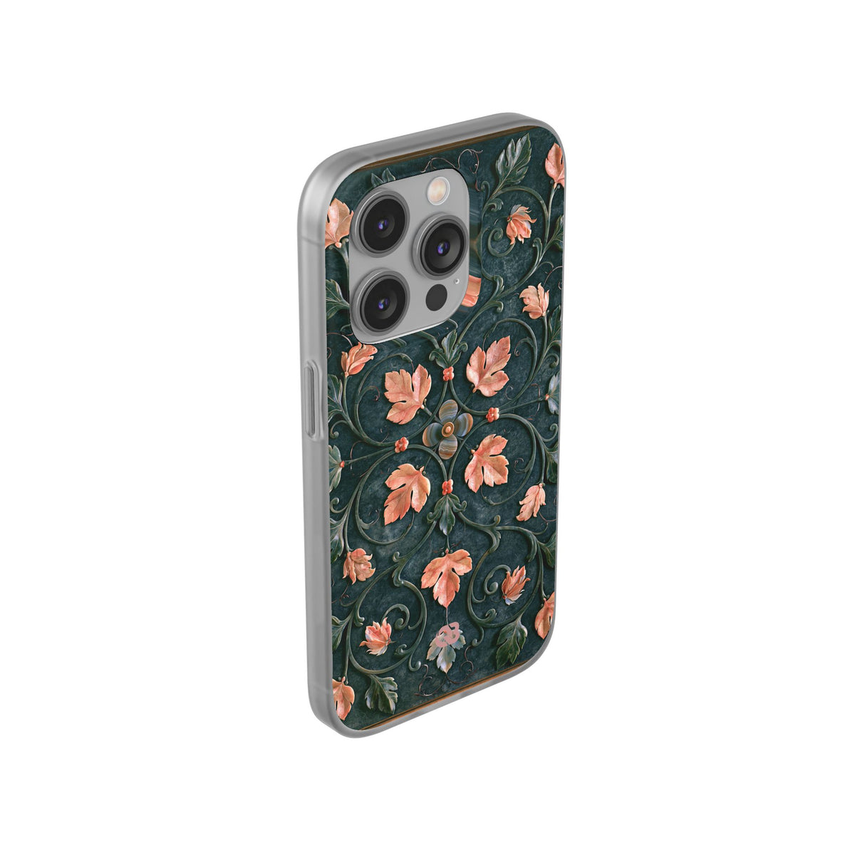 Florentine Rose Arabesque · Lite Phone Case for iPhone · Green