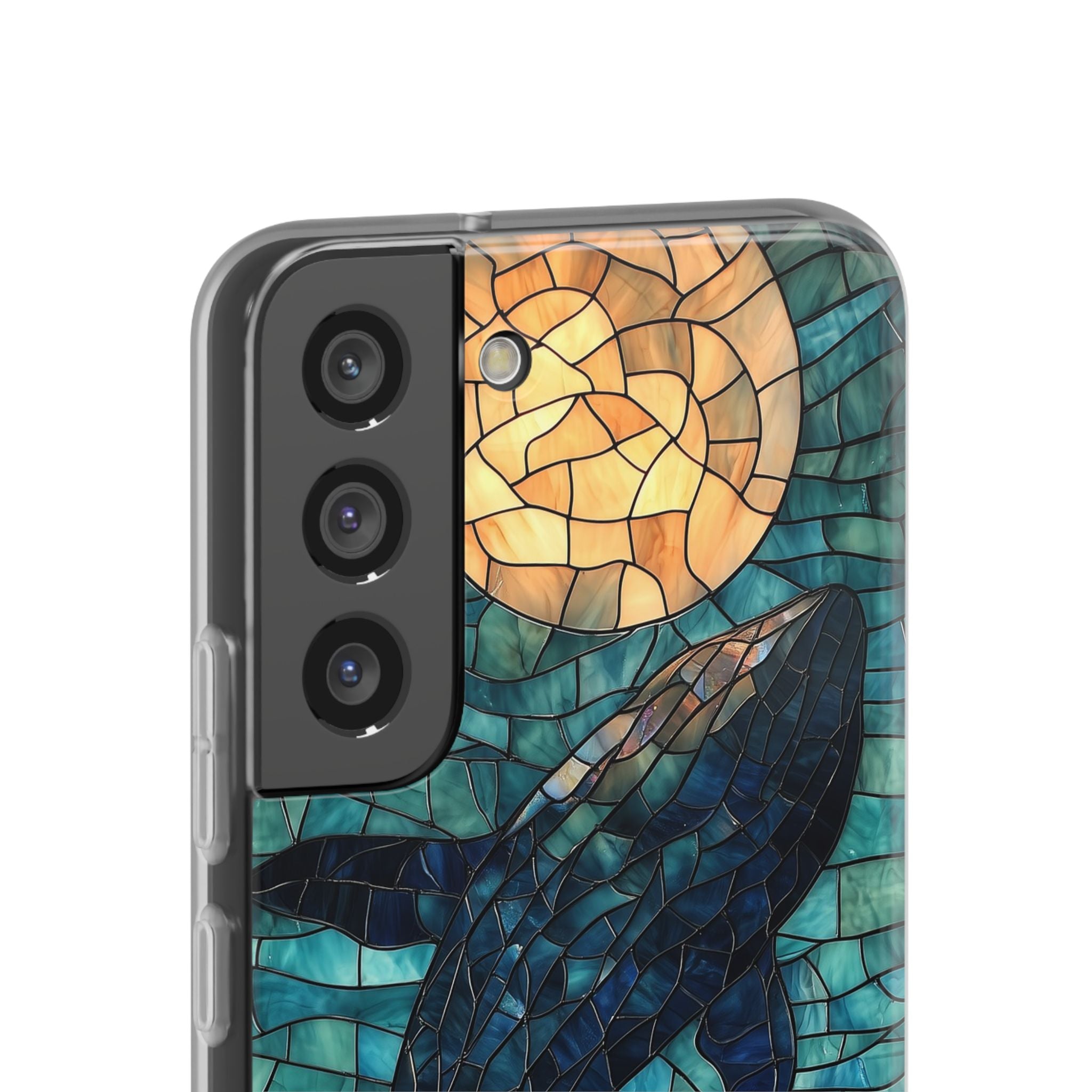 Stained Moon Whale · Soft etui na telefon dla Samsung