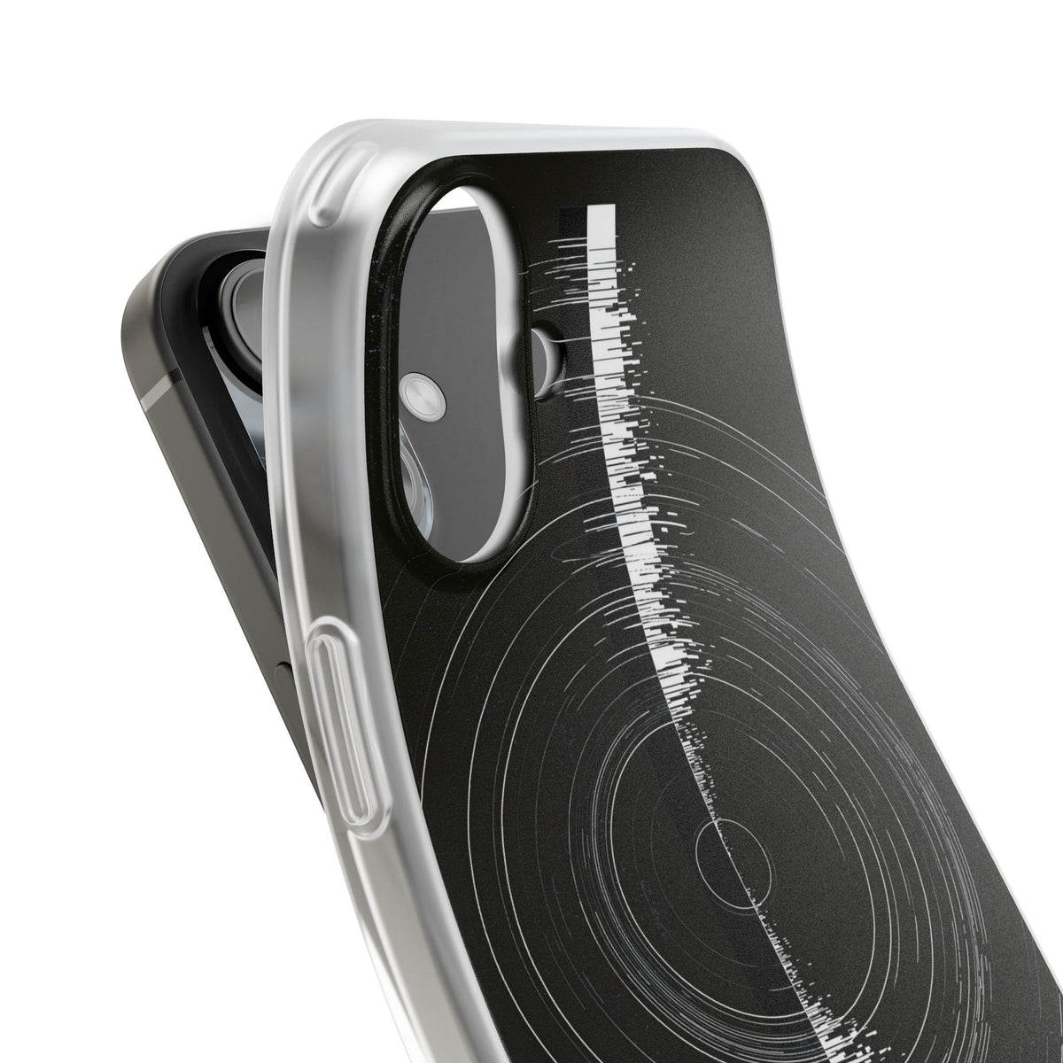 Black Lite Phone Case for iPhone - Obsidian Orbital Signal
