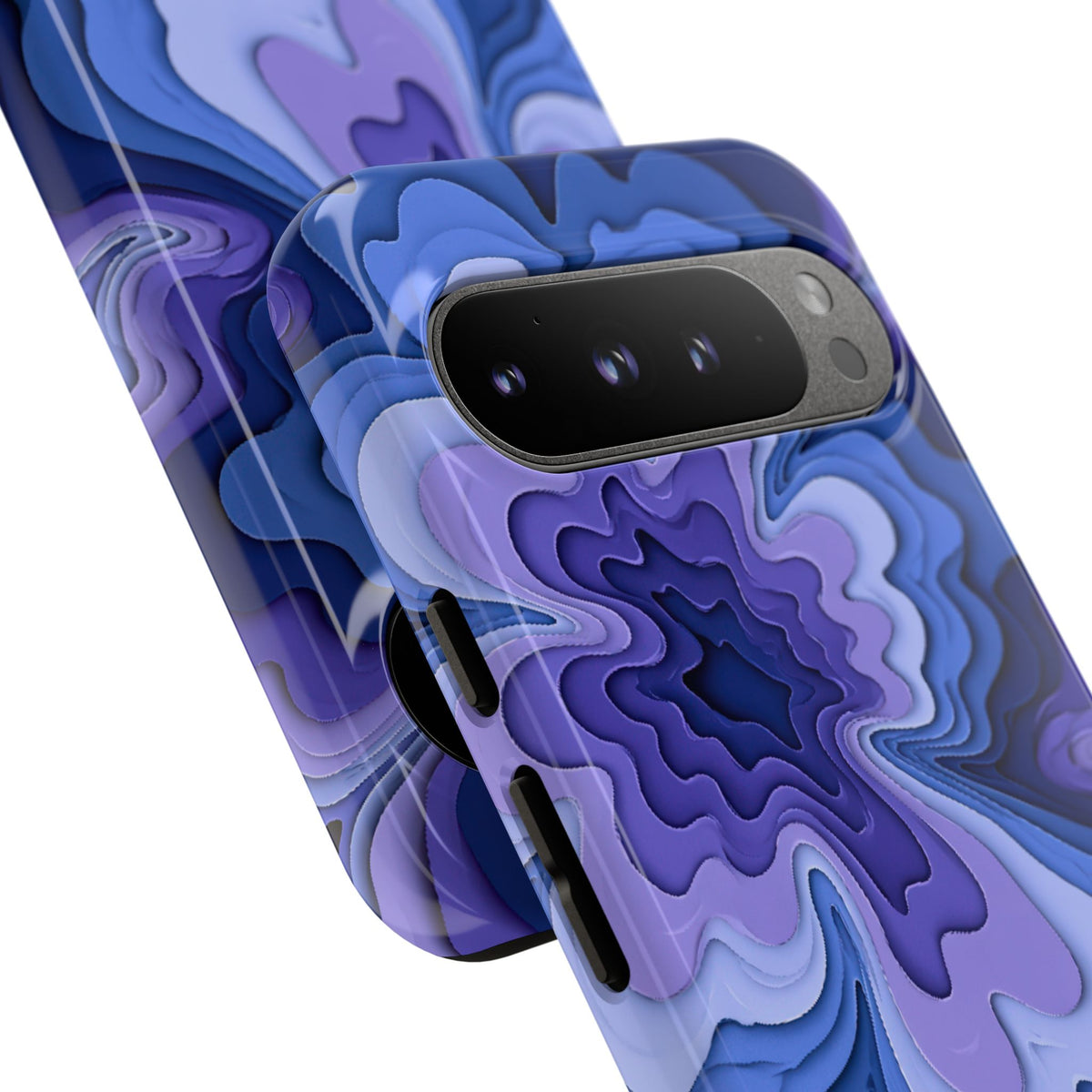 Periwinkle Strata Bloom · Tough Phone Case for Pixel · Purple