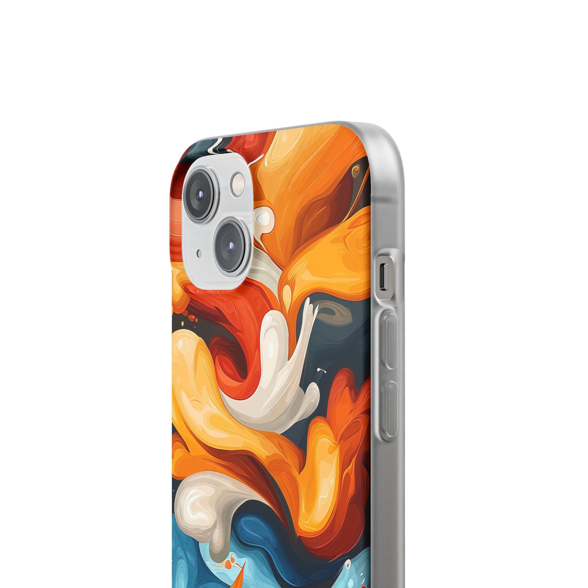 Crimson Ribbon iPhone 14 Cover - Blød