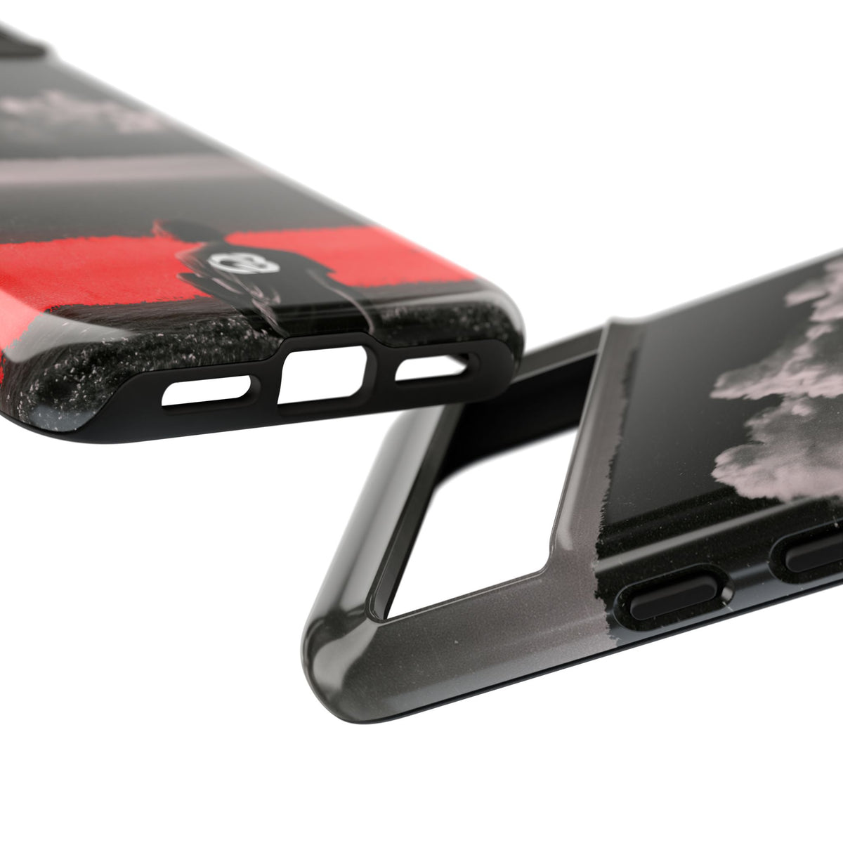 Crimson Horizon · Tough Phone Case for Pixel · Black