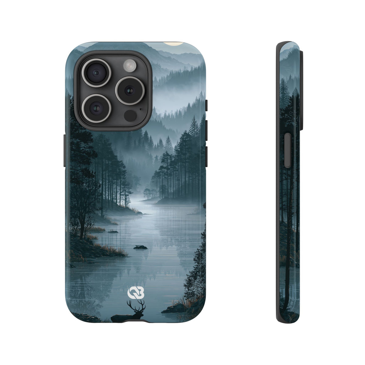 Silent Nordic Fjord · Tough Phone Case for iPhone · Blue