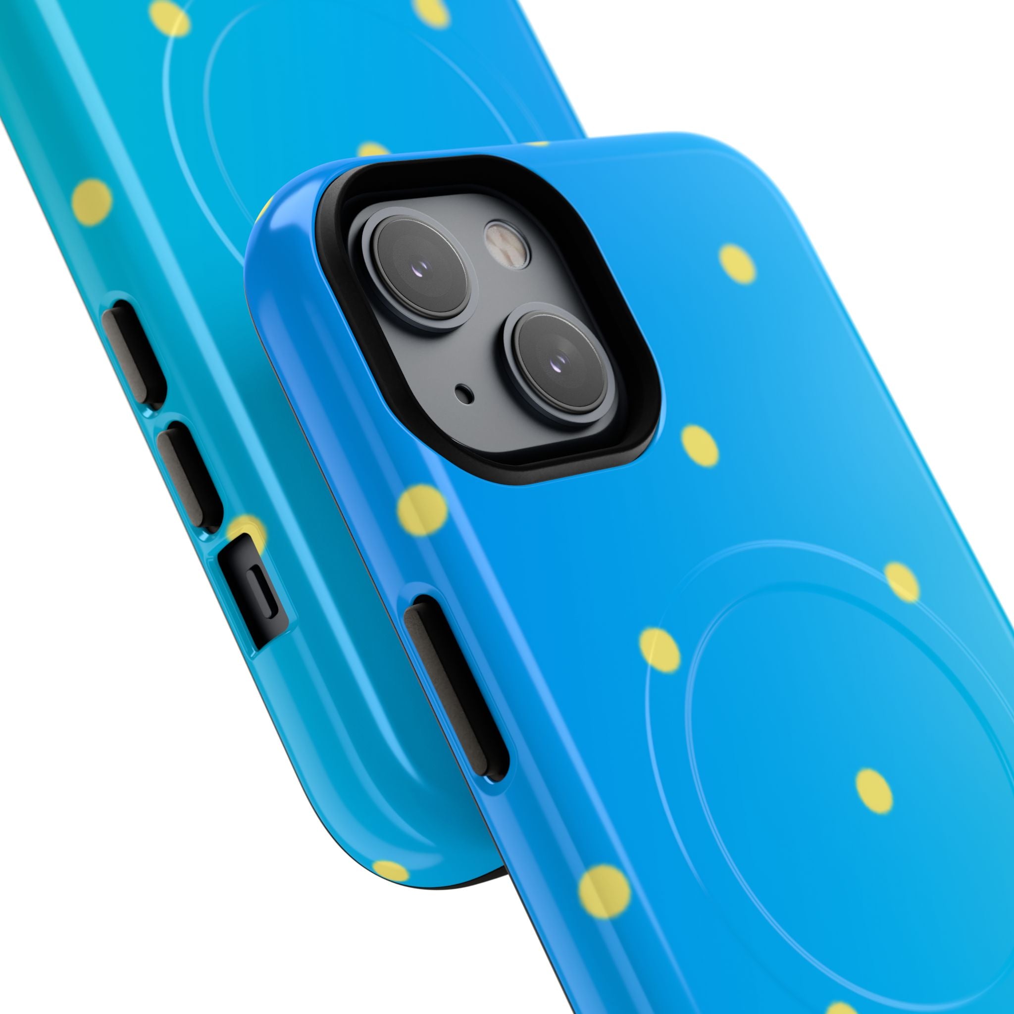 Cyan Sun Dots · Tough+ Phone Case for iPhone · Magsafe