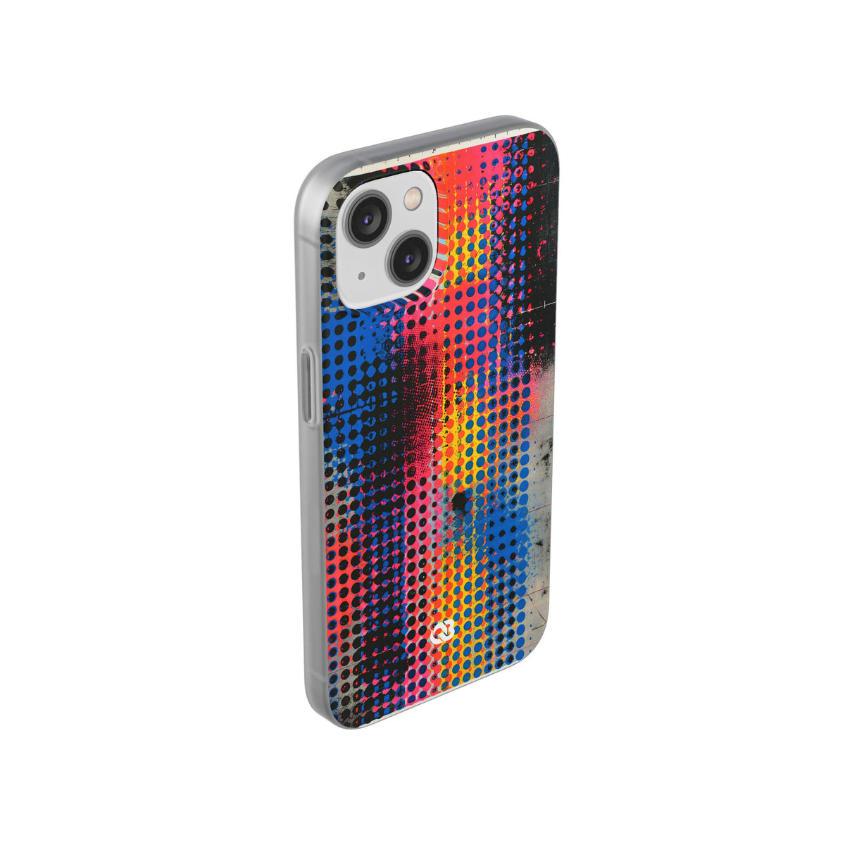 Chromatic Halftone Grid · Lite Phone Case for iPhone · Blue