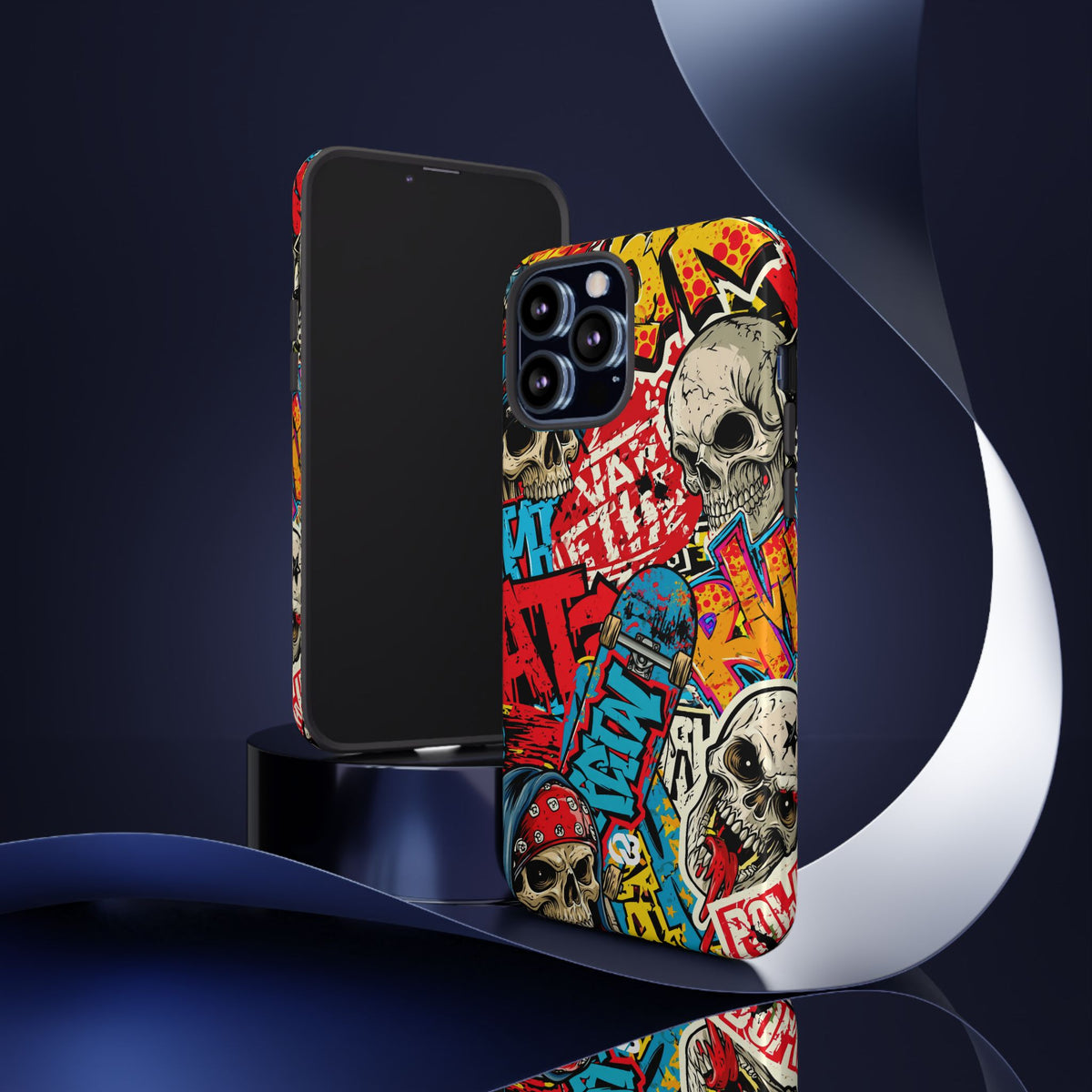 Skate Skull Riot · Tough Phone Case for iPhone · Red