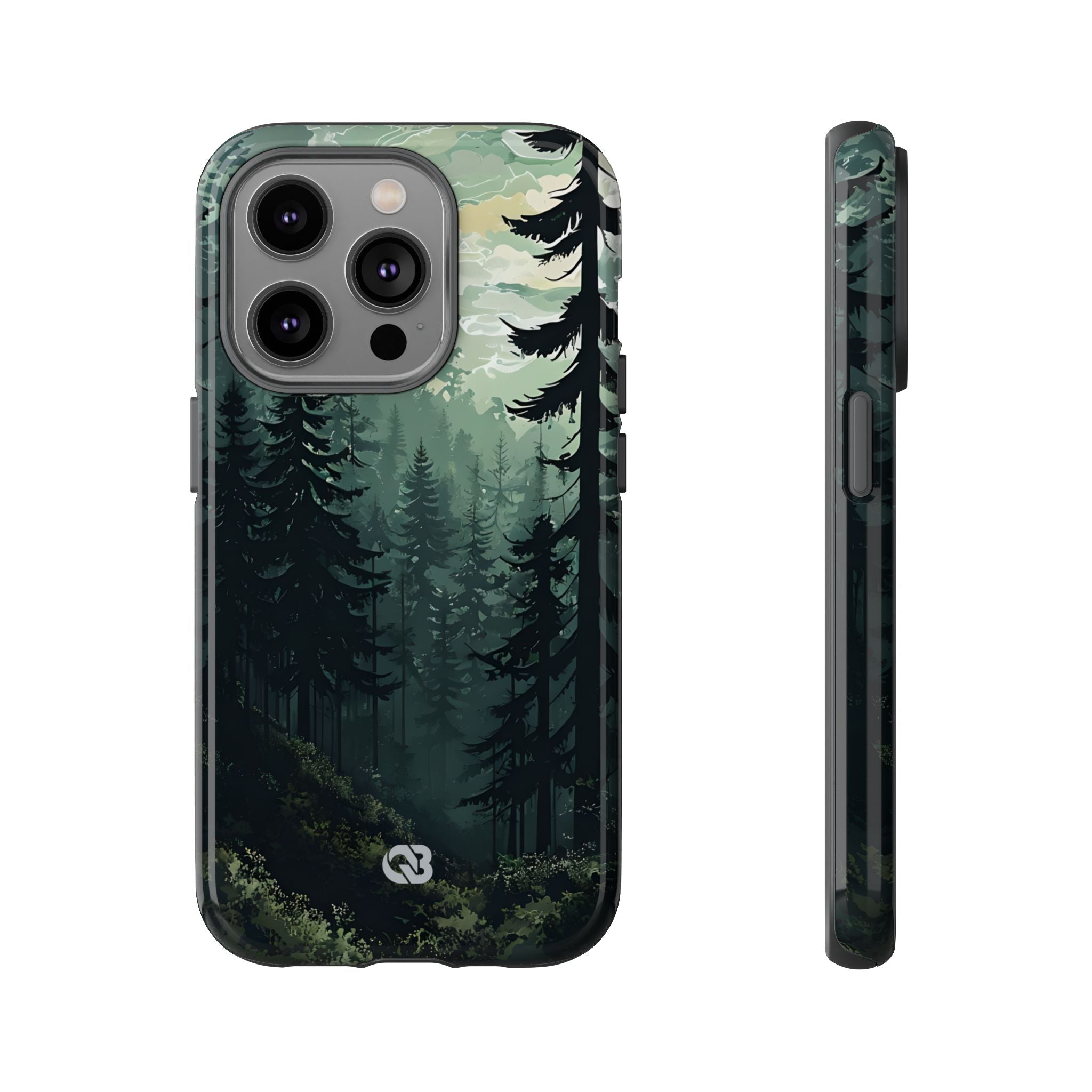Misty Pine Shadow · Tough Phone Case for iPhone