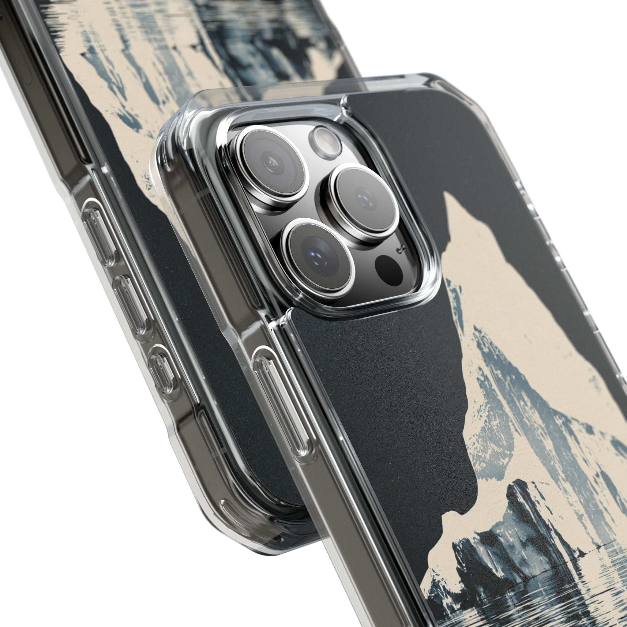 Blue Impact MagSafe Phone Case for iPhone - Frozen Navy Monolith