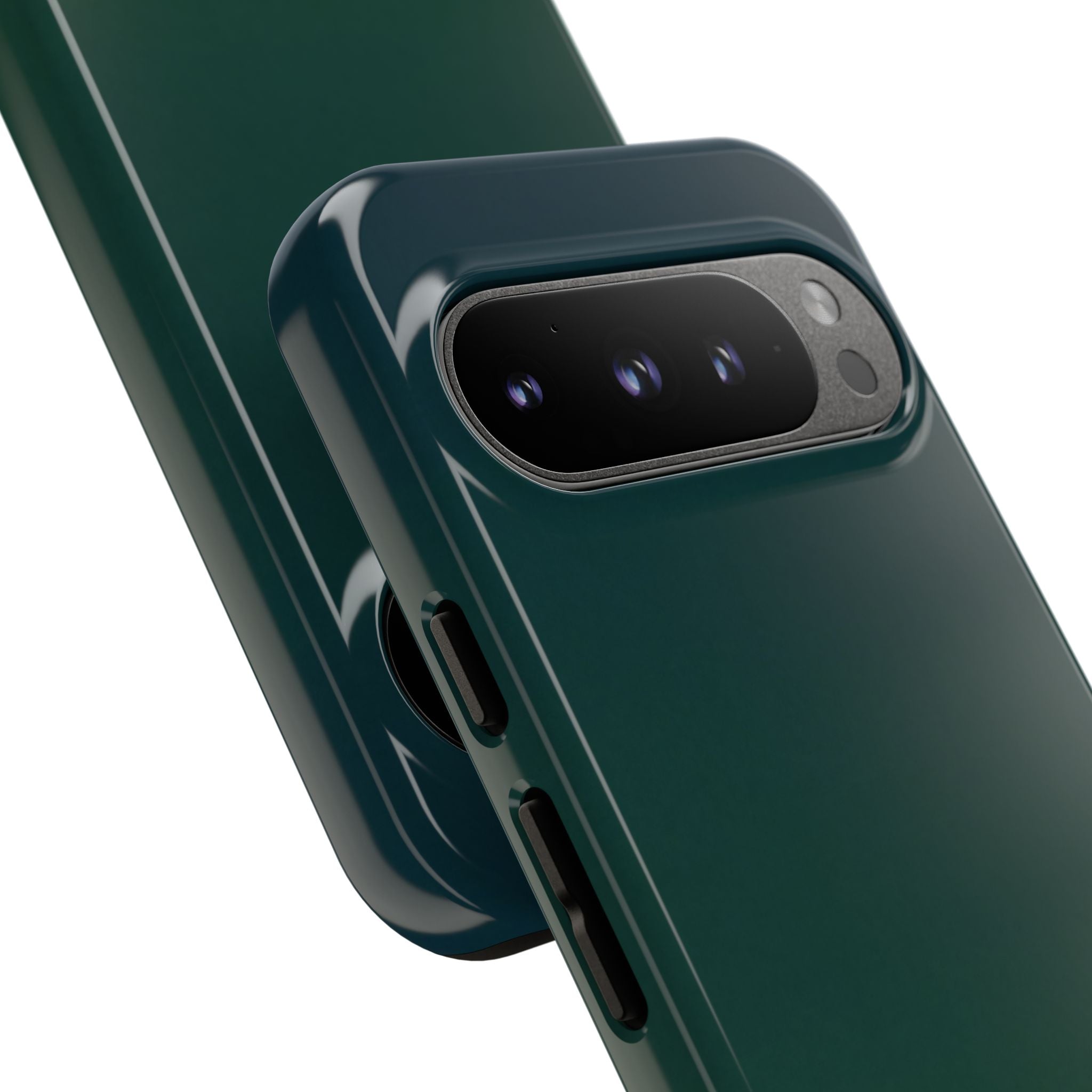 Green Tough Phone Case for Google Pixel - Midnight Pine Horizon