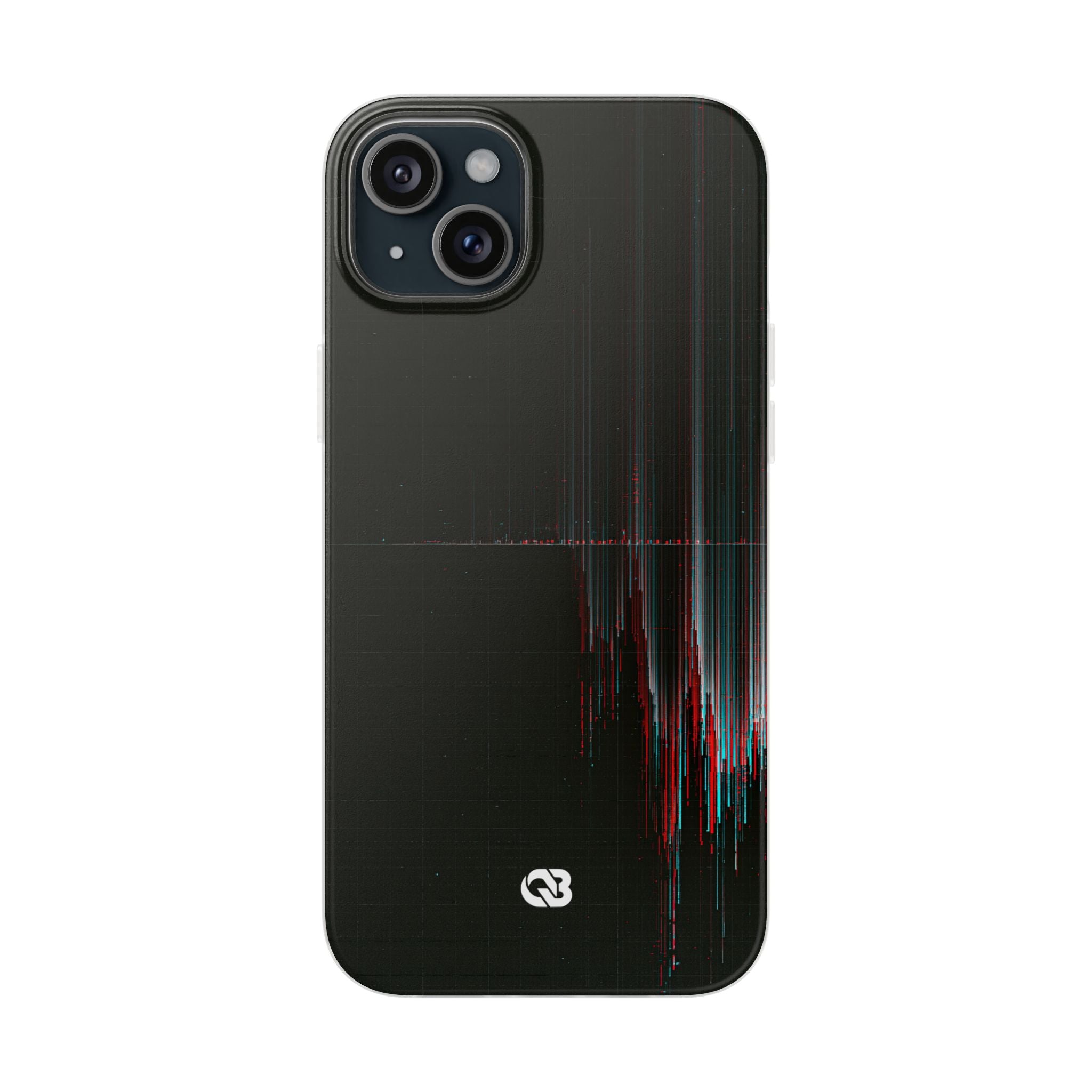 Black Lite Phone Case for iPhone - Corrupted Data Stream