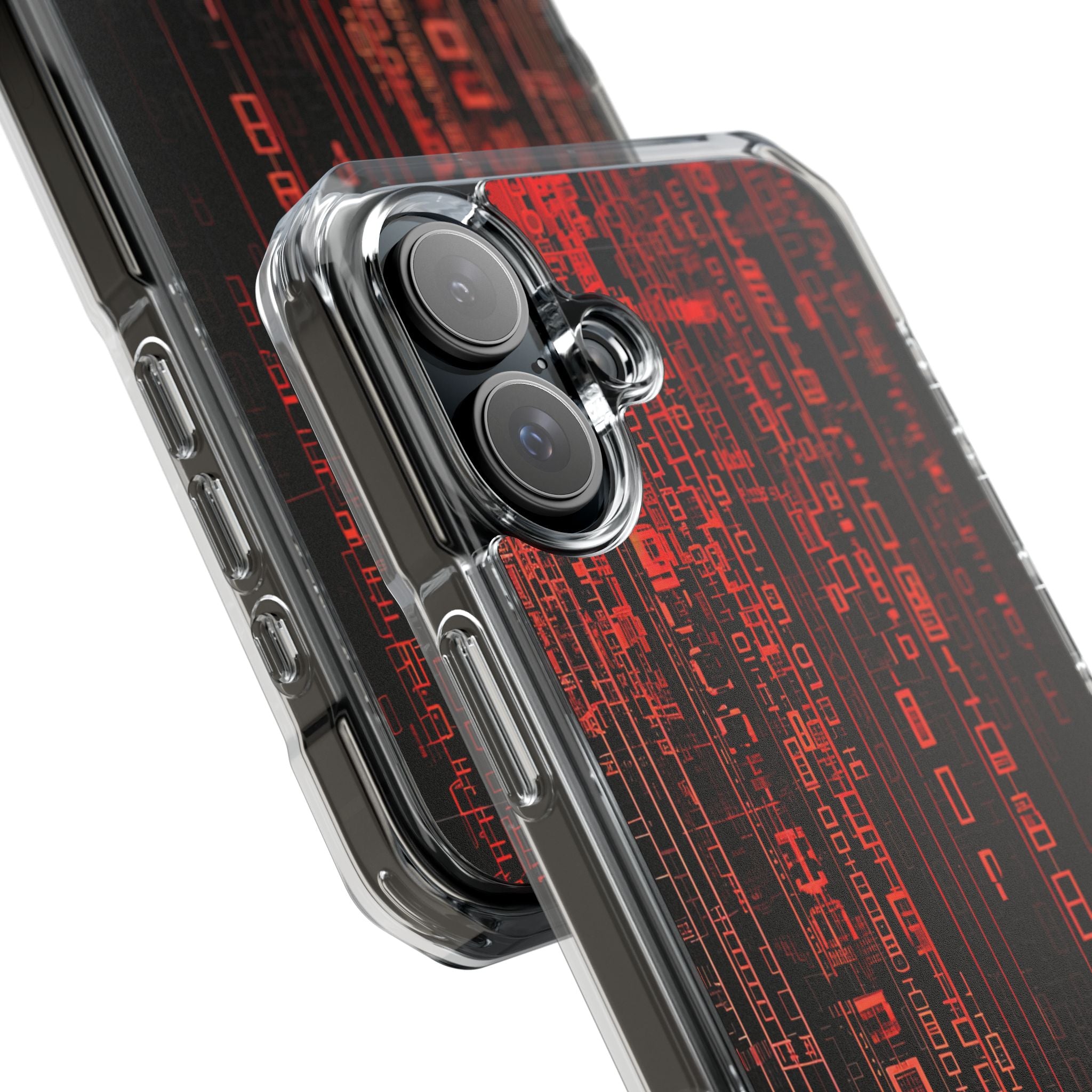 Crimson Glyphs iPhone 16 Plus Case - Impact