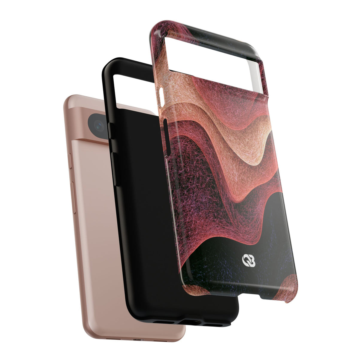 Rose Contour Waves · Tough Phone Case for Pixel · Pink