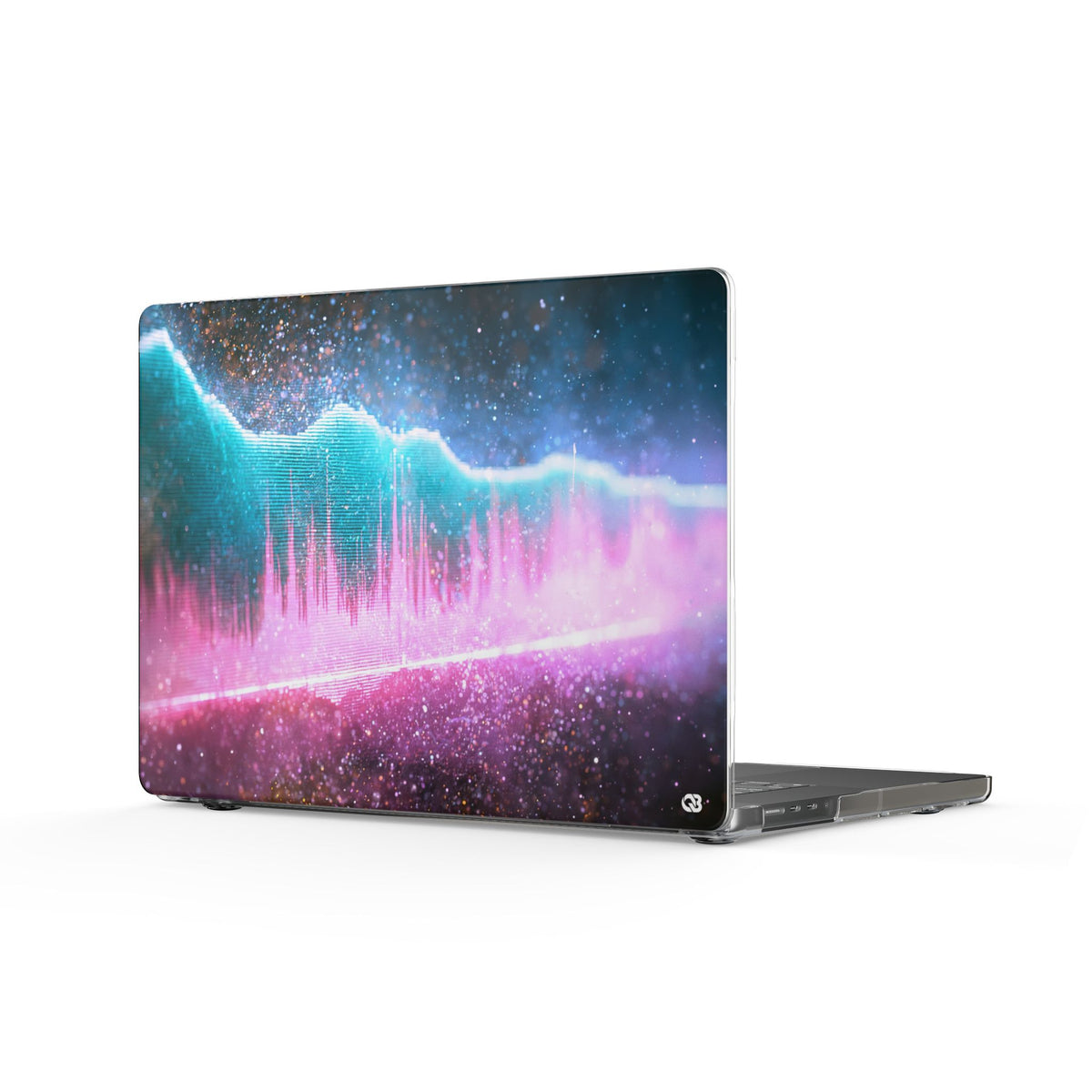 Digital Frequency · Clear Hard Case for MacBook · Pink
