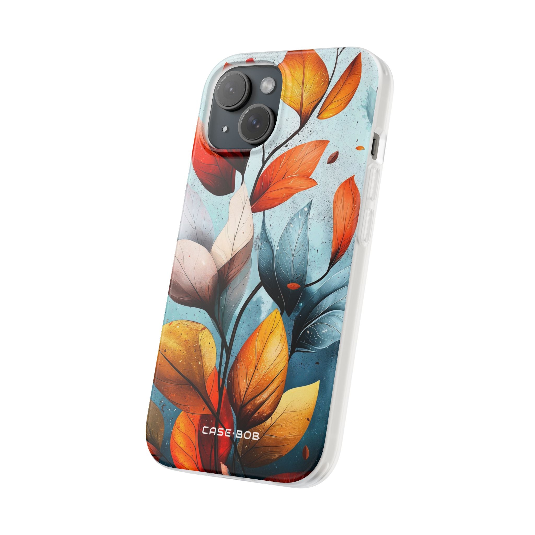 Crimson Veins iPhone 15 Cover - Soft