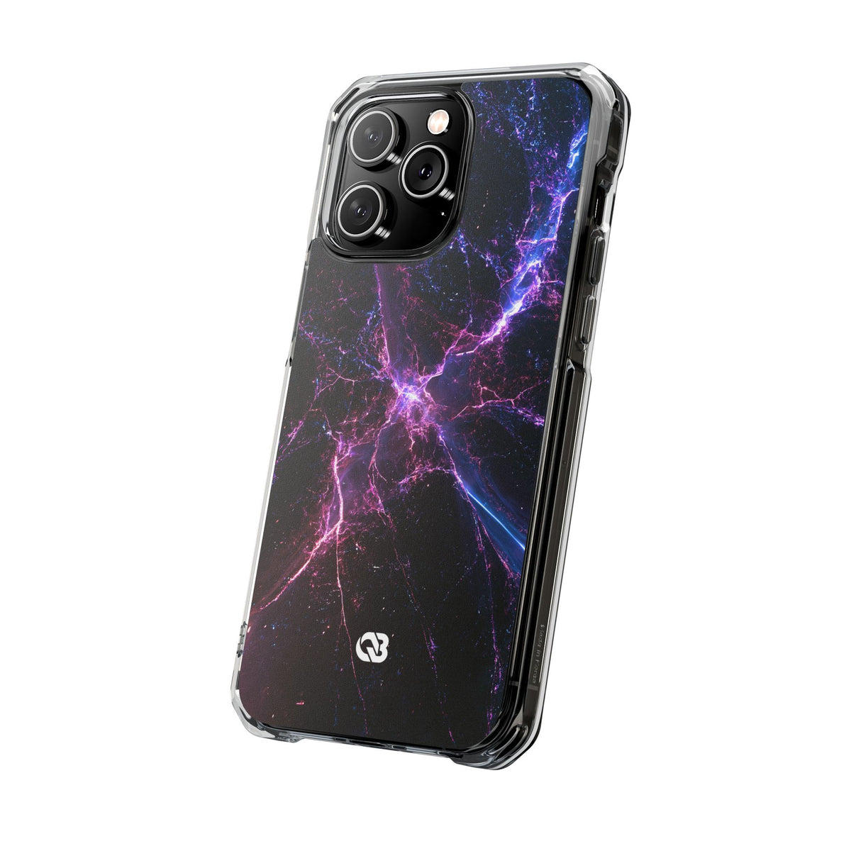 Neural Singularity · Clear Impact Magnetic Phone Case for iPhone · Black