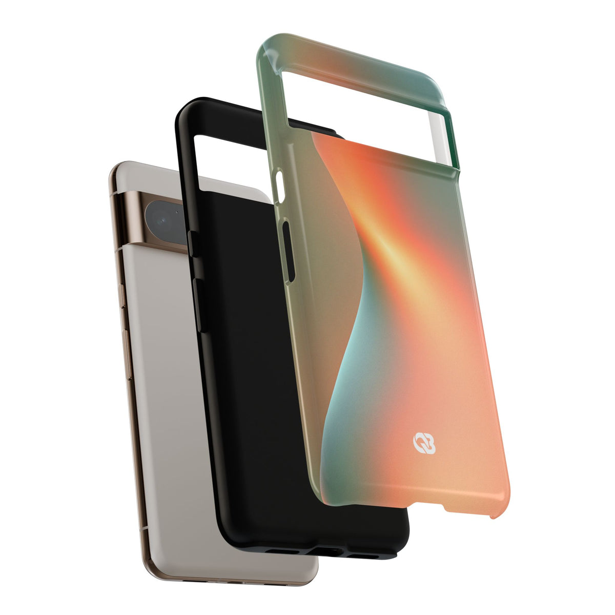 Radiant Contour · Tough Phone Case for Pixel · Orange