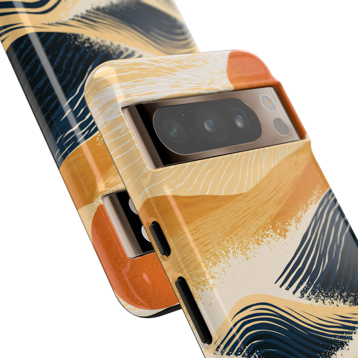 Blue Tough Phone Case for Google Pixel - Kyoto Cresting Tide