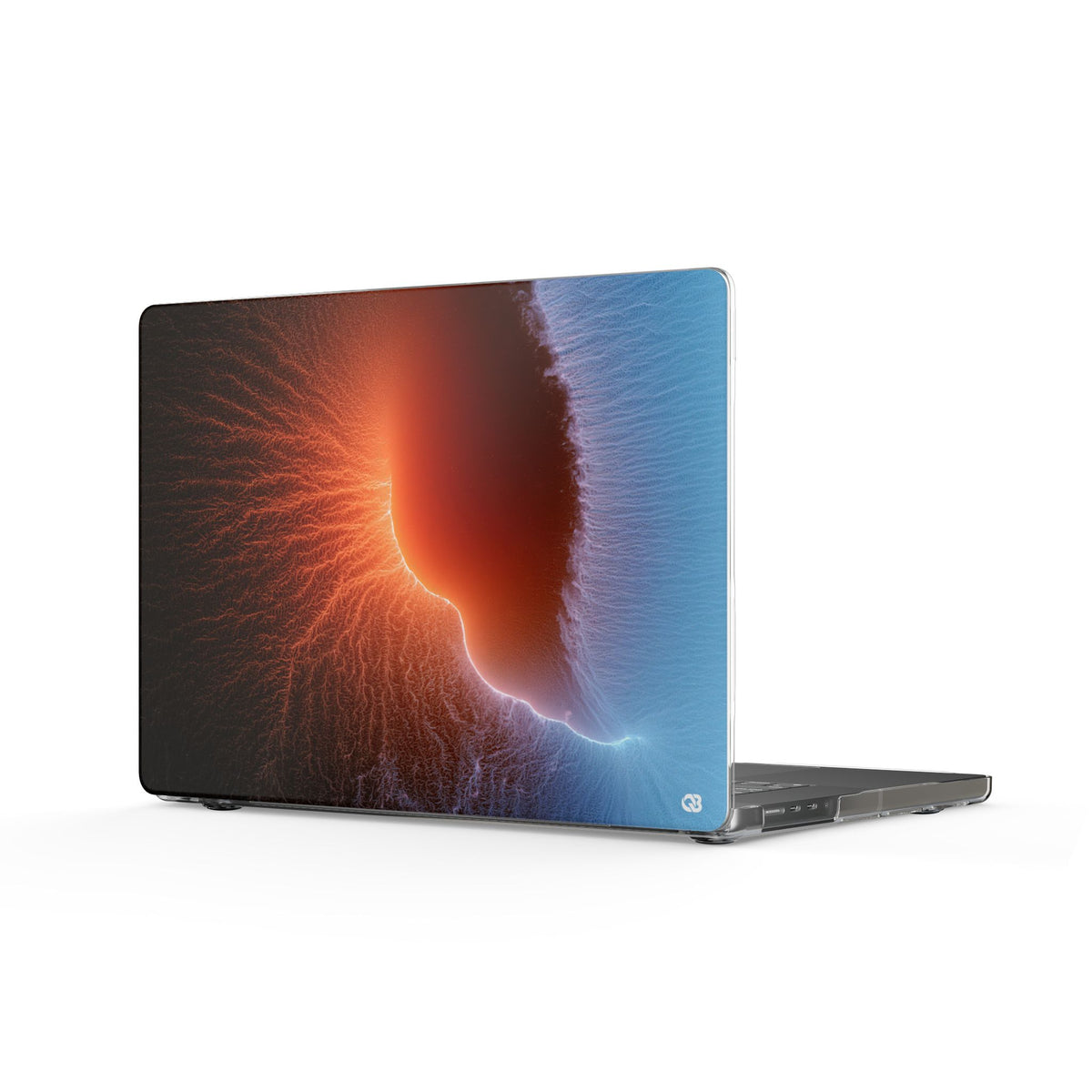 Thermal Aura Pulse · Clear Hard Case for MacBook · Blue