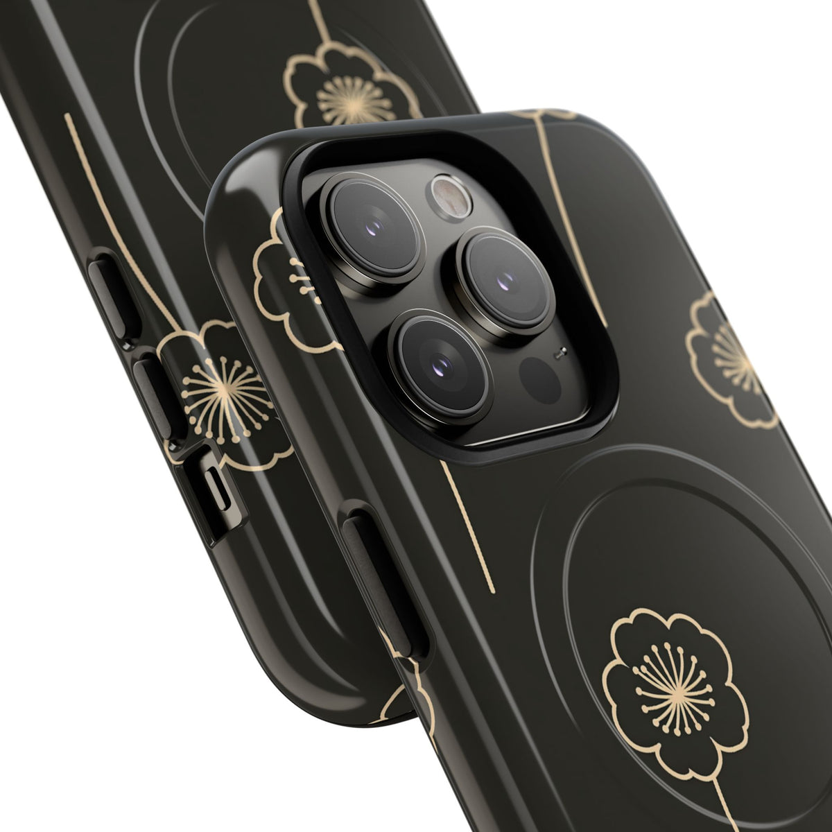Nocturne Bloom Contours · Tough 2.0 Magnetic Phone Case for iPhone · Black