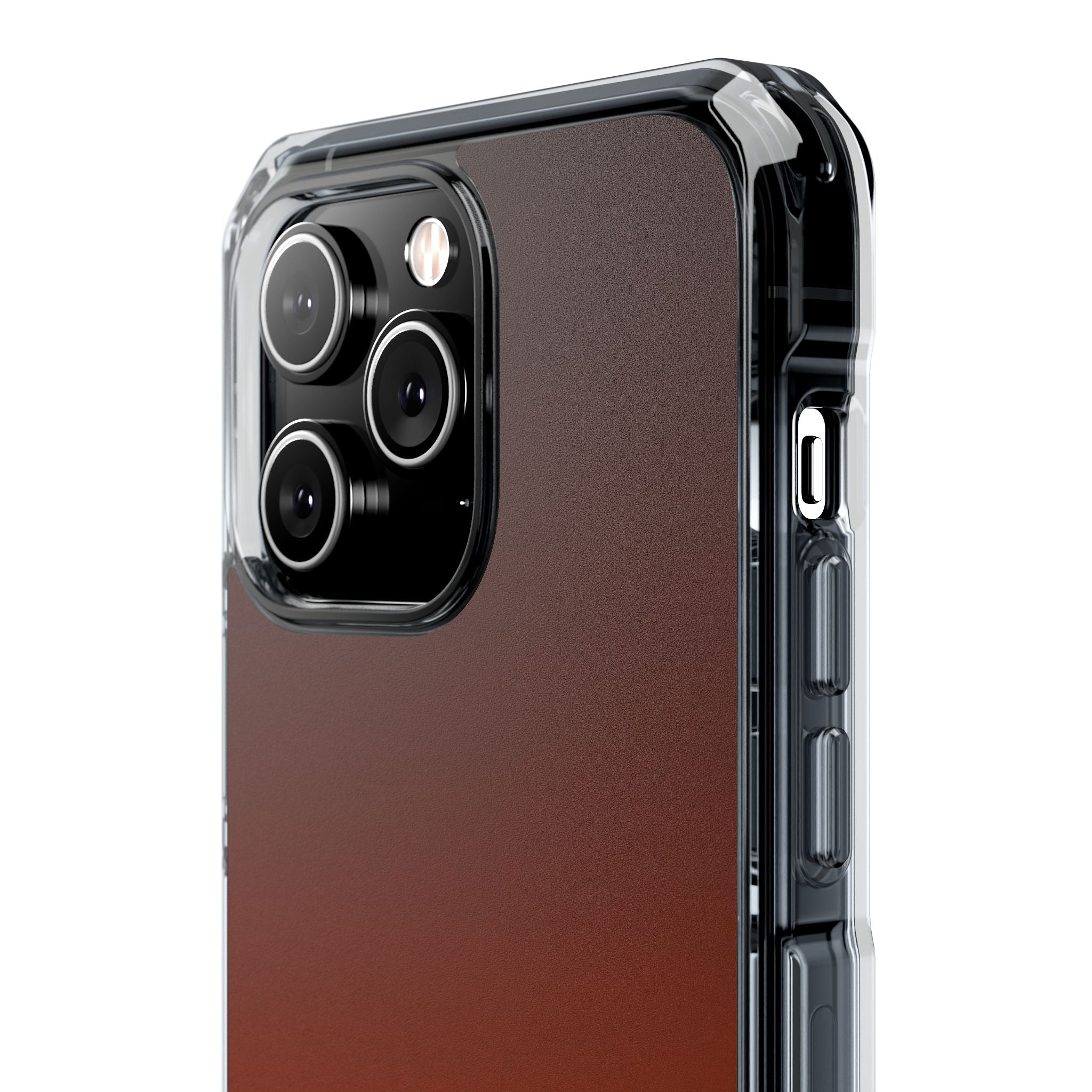 Orange Impact MagSafe Phone Case for iPhone - Obsidian Ember Fade