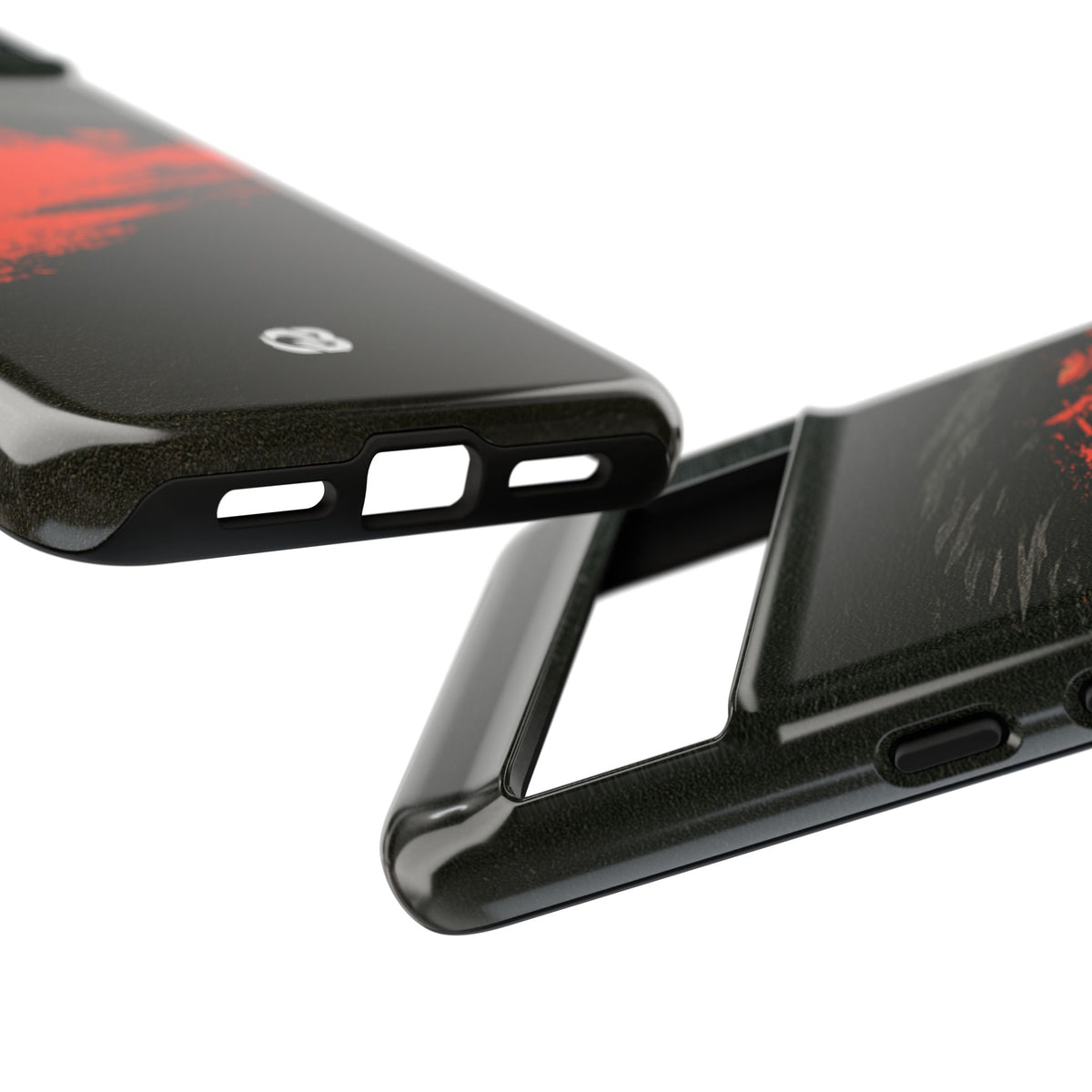 Crimson Raptor Noir · Tough Phone Case for Pixel · Black