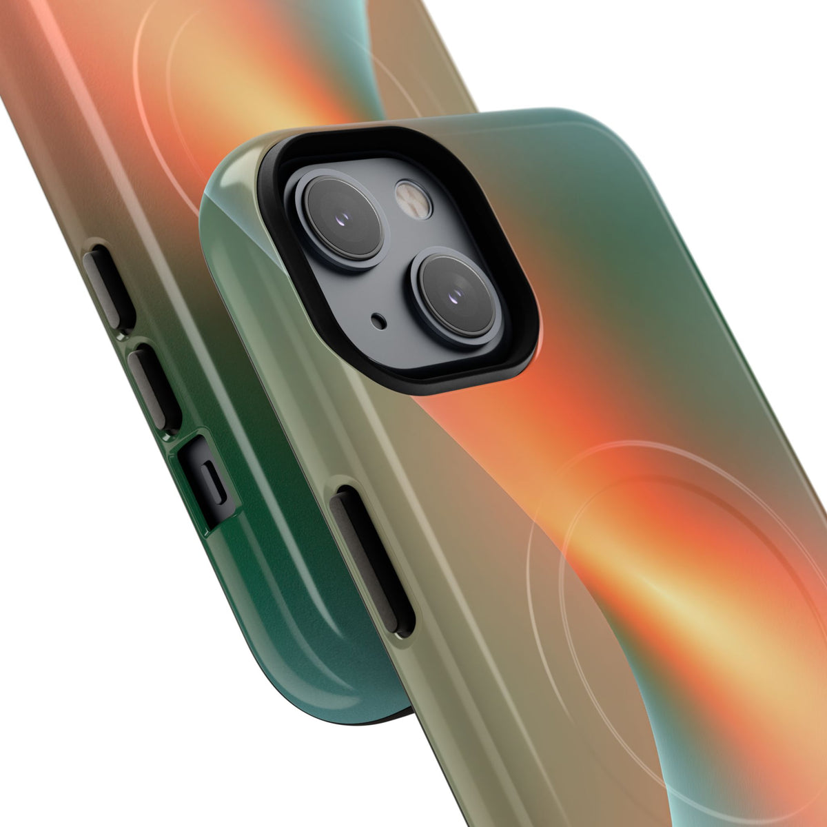 Radiant Contour · Tough 2.0 Magnetic Phone Case for iPhone · Orange