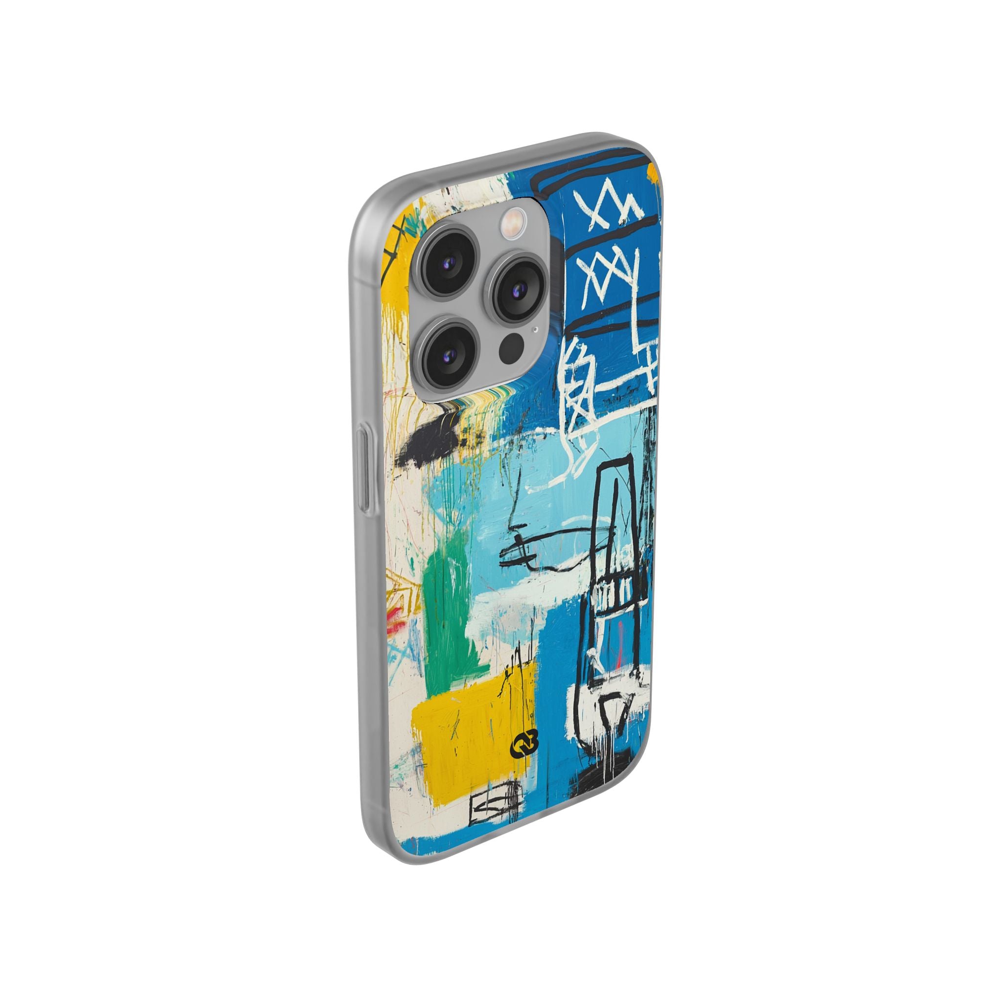 Azure Urban Scribble · Soft Phone Case for iPhone