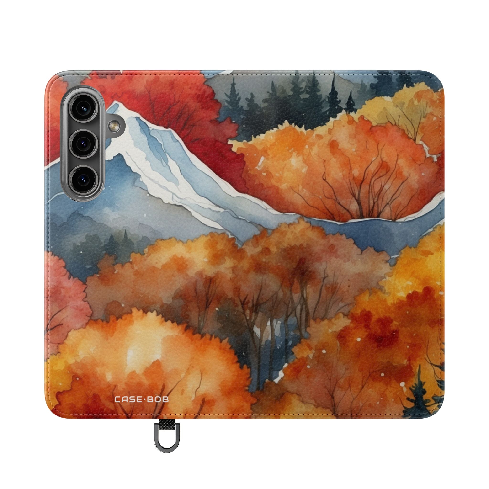 Snowcapped Ember Mountains - Samsung S24 Case - Wallet