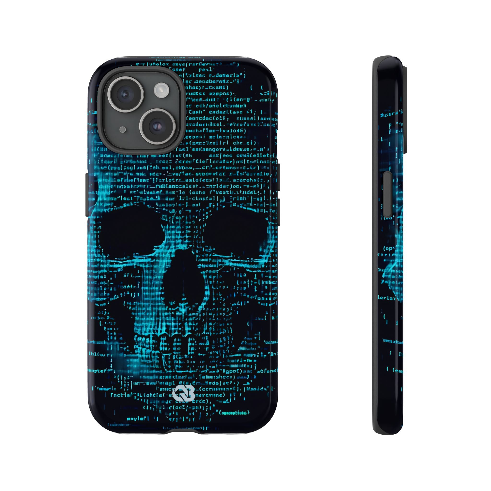 Cyan Glitch Skull · Tough