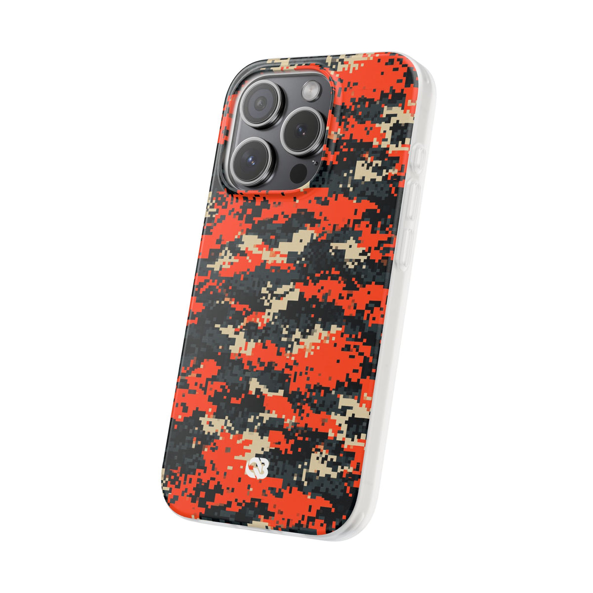 Signal Pixel Camo · Lite Phone Case for iPhone · Orange