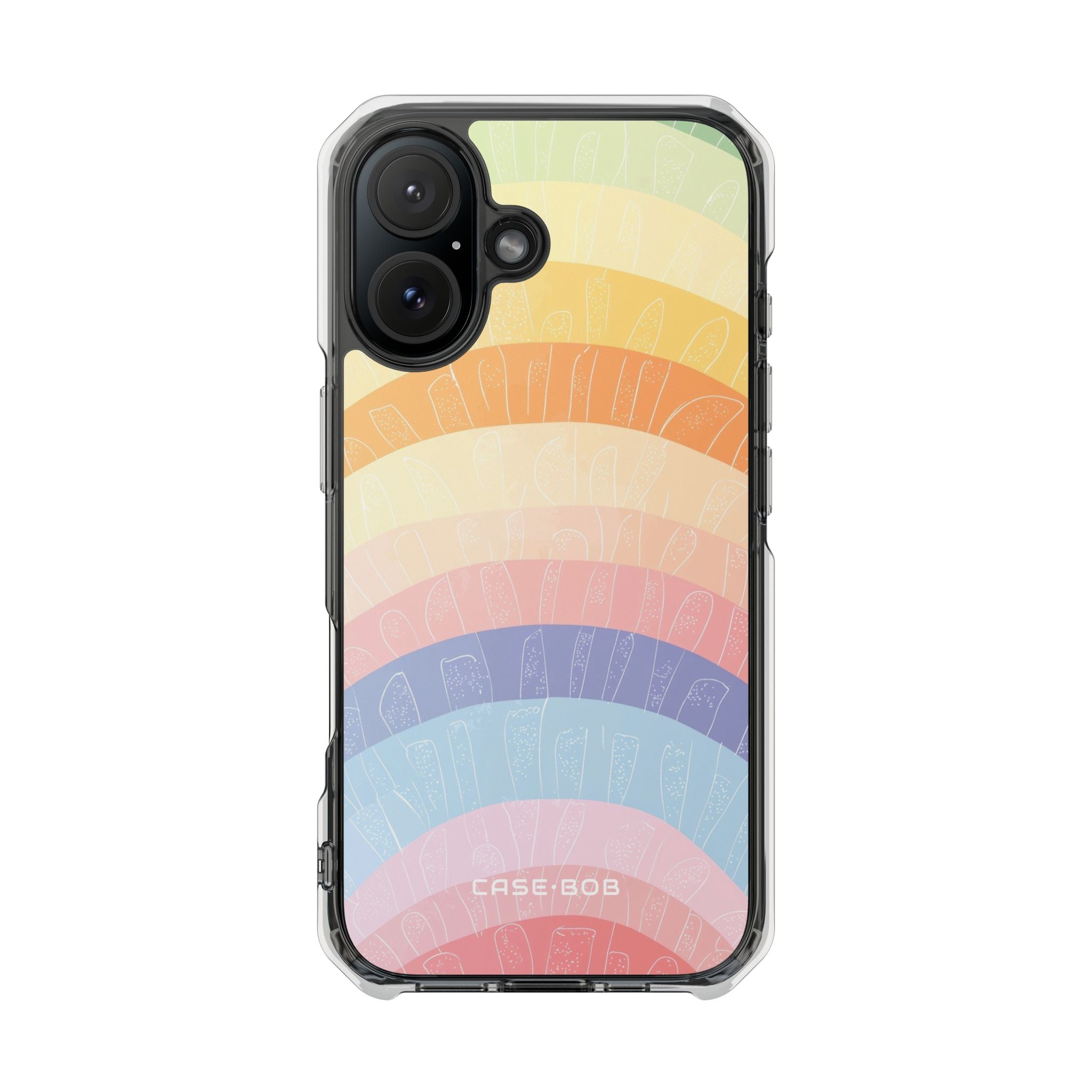 Pastell Regenbogen Bänder iPhone 16 Case - Impact